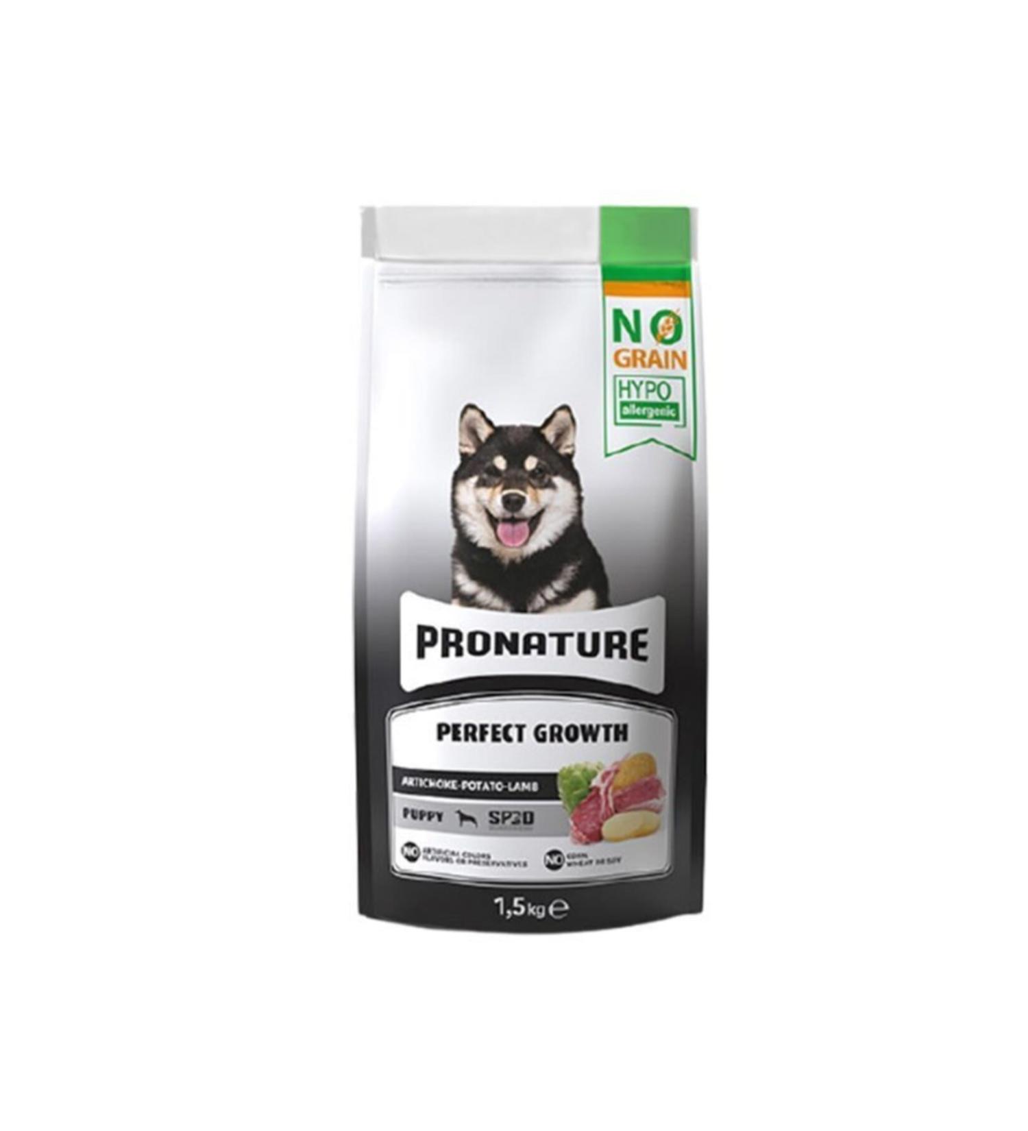 pronature Hypo-allergenic Lamb Artichoke and Potato Grain-Free Puppy Food 1.5 Kg