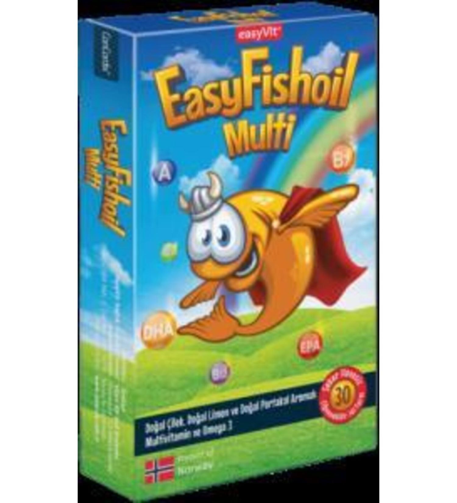 EASYVIT Multi Kids Omega 3 Chewable Gel 30 Tablets