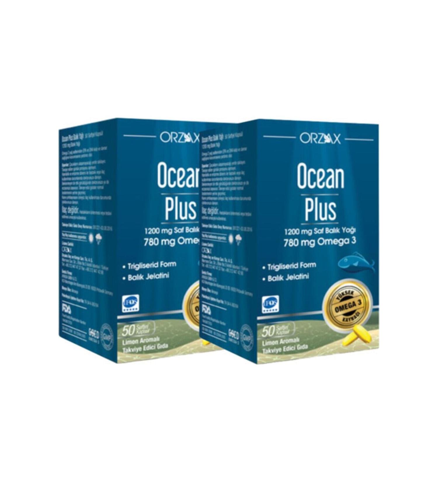 Ocean Plus Omega 3 1200 Mg 50 Capsules 2 Pack