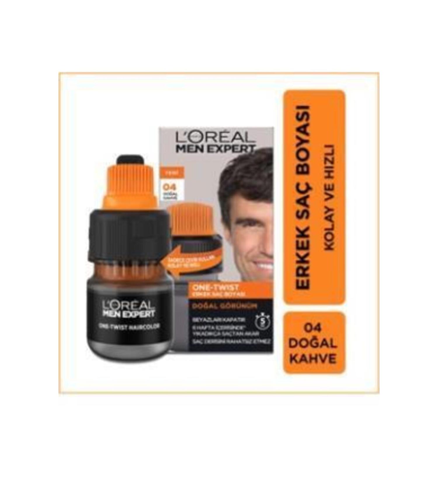 L'Oreal Paris Men Expert One-twist Hair Color 04 Brown