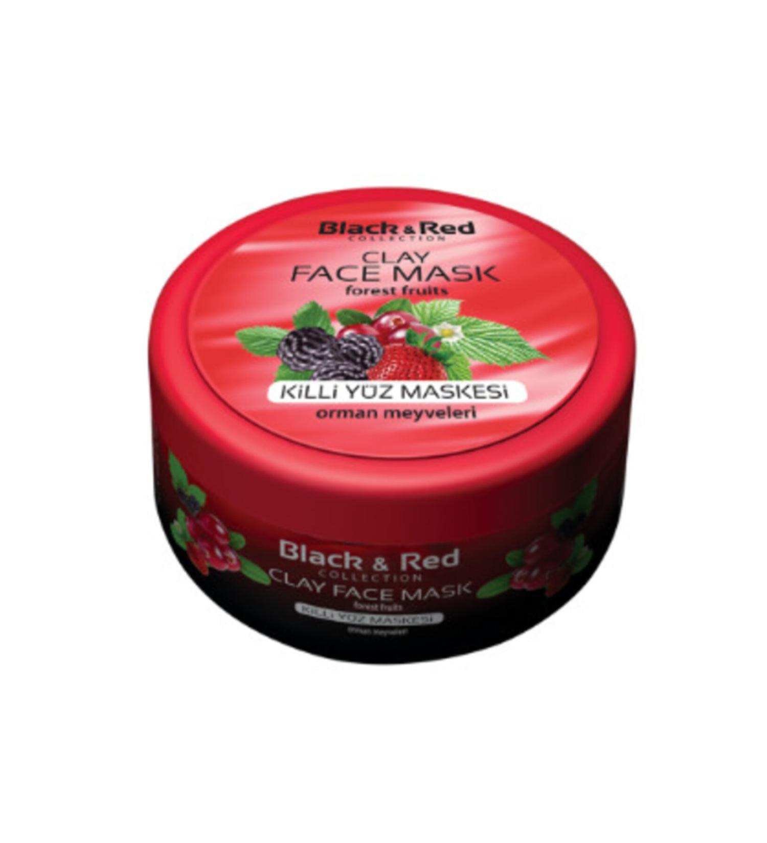 Black Red Clay Face Mask (Forest Fruit Extract) 400 Gr