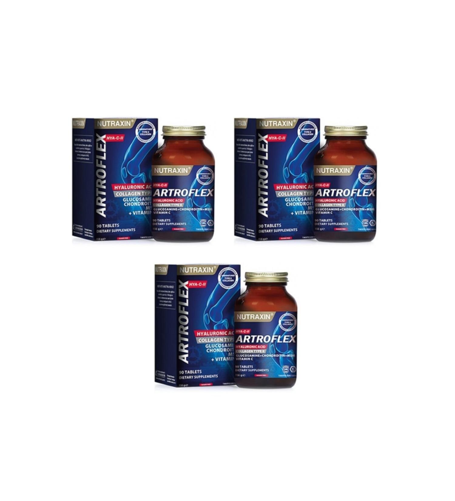 Nutraxin Artroflex Hya-c i 90 Tablets 3 Box