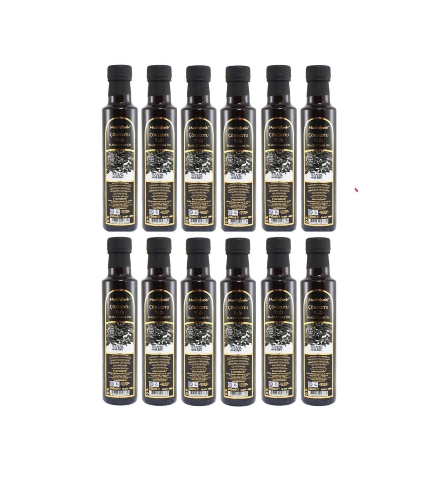 Mecit Efendi 1 Box Black Cumin Black Cumin Oil 12 X 250 ml