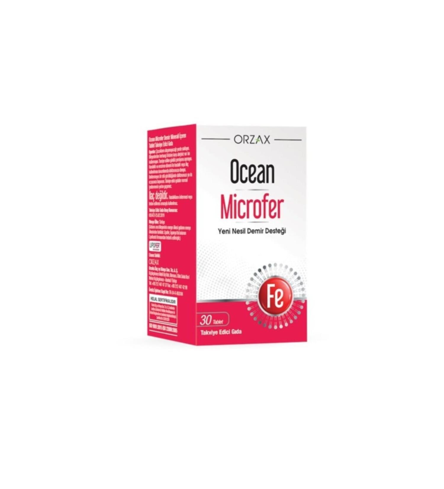 Ocean Orzax Microfer Food Supplement 30 Tablets