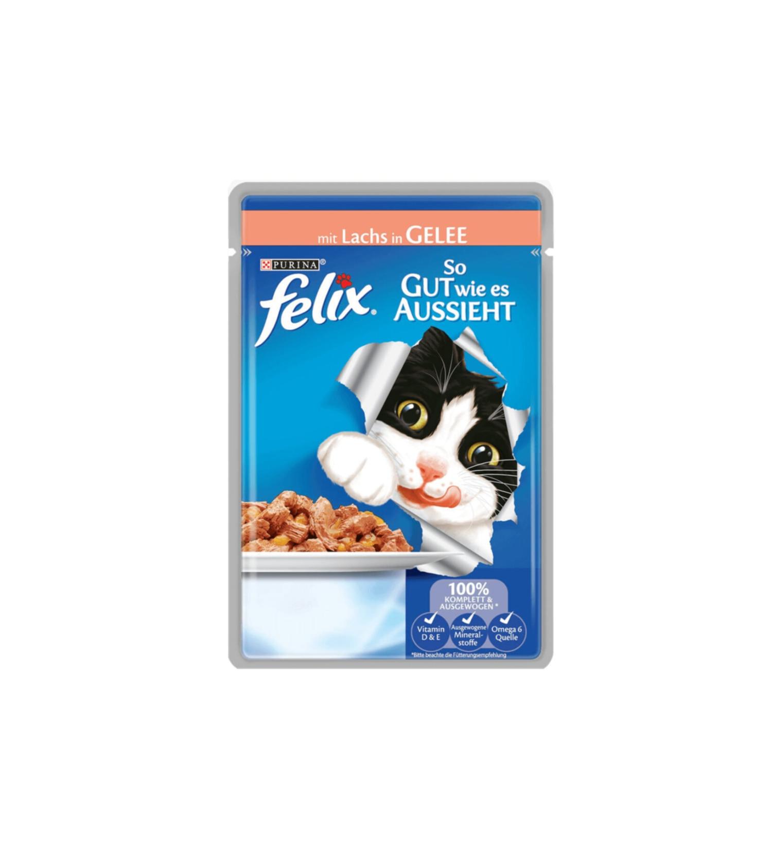 Purina Felix Wet Cat Food Salmon 100 Gr