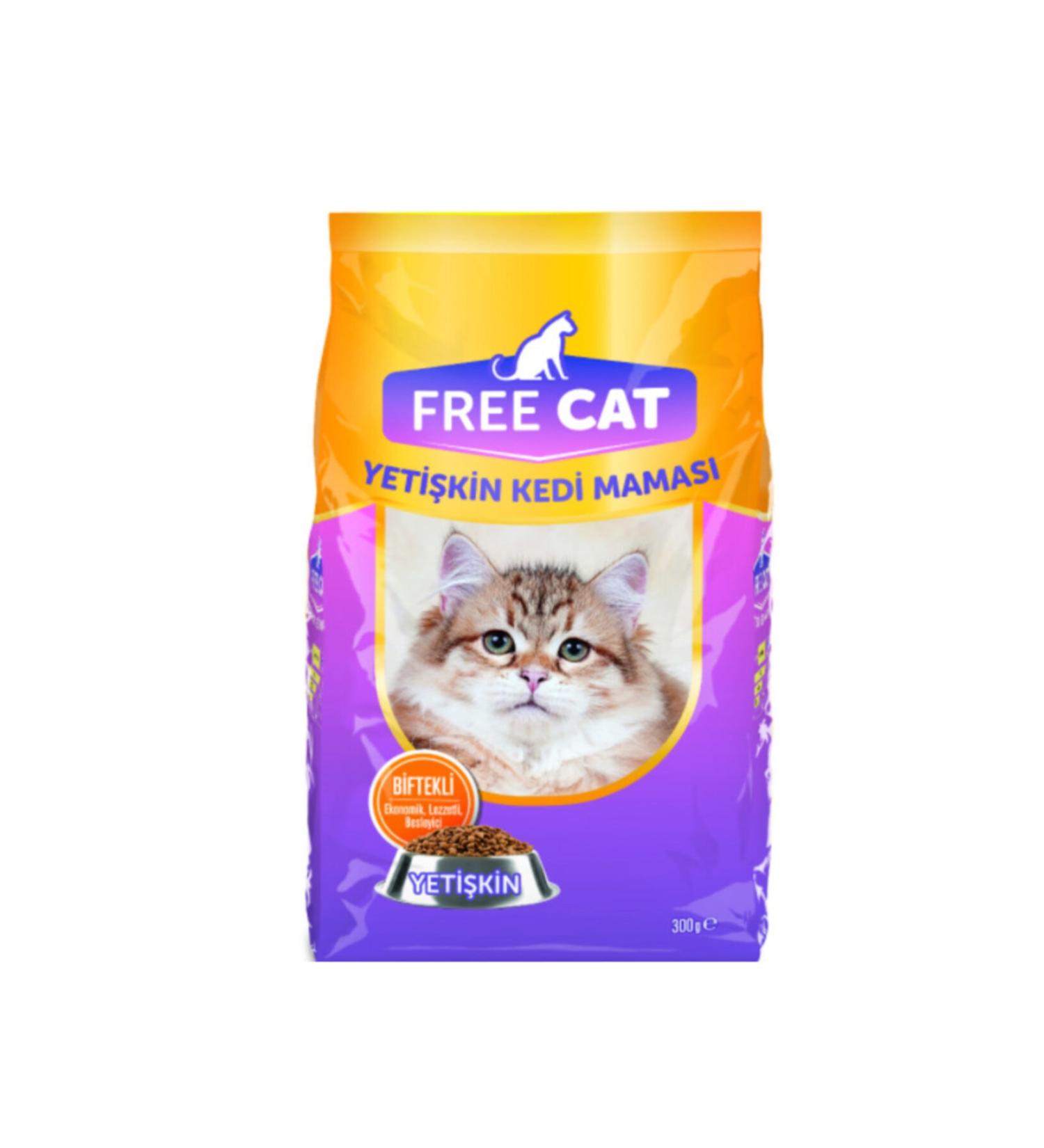 free cat Adult Cat Food Steak 300 Gr
