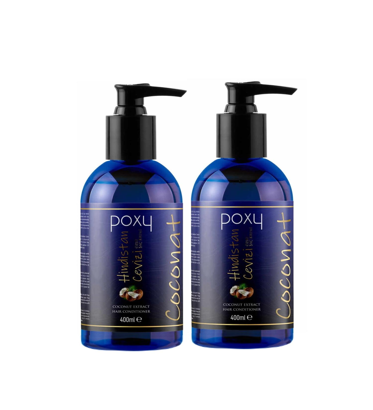 Poxy Coconut Essence Hair Conditioner for Dry and Damaged Hair 400 Ml X 2 Pieces