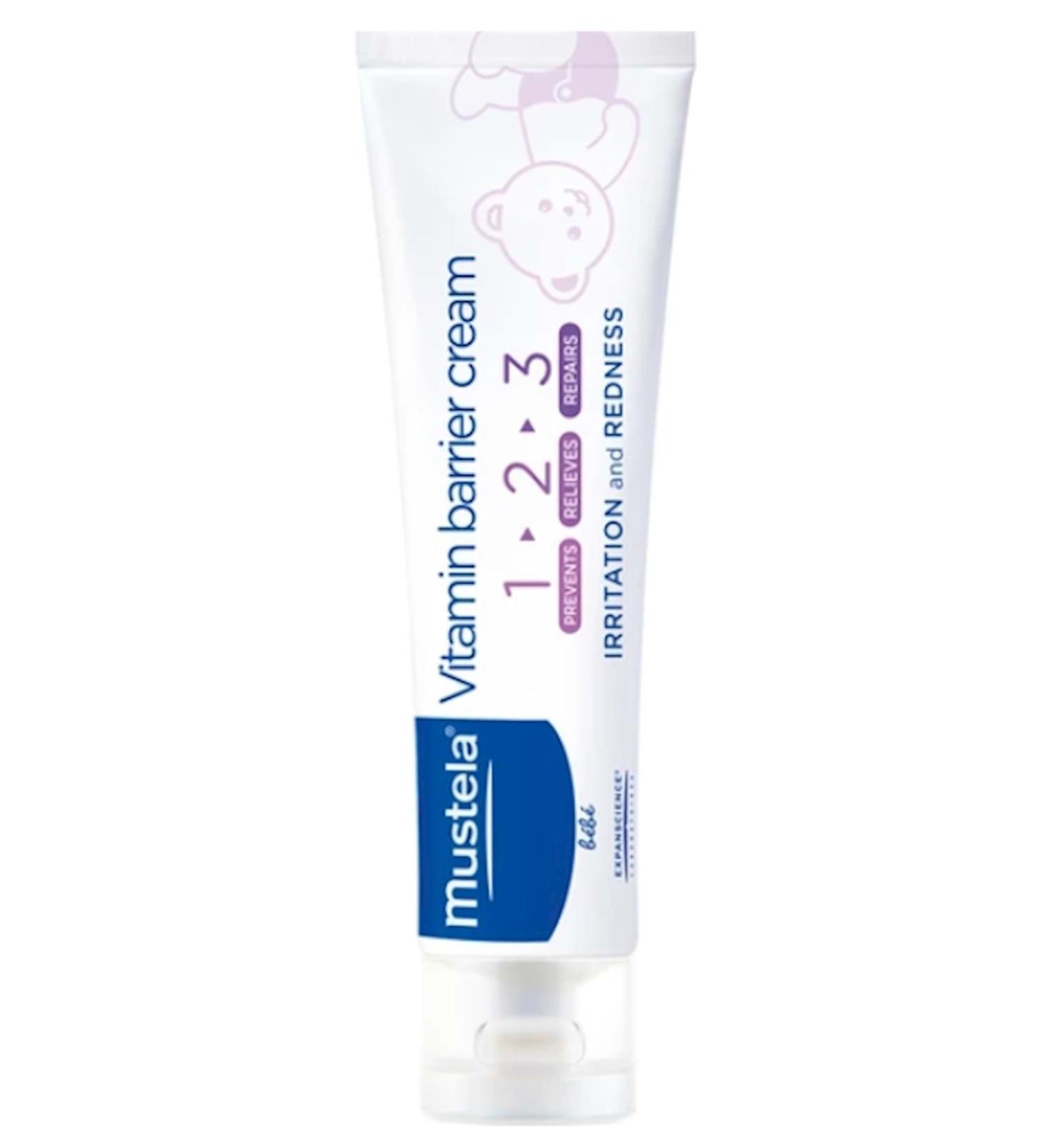 Mustela Vitamin Barrier Cream - Diaper Rash Cream 100 Ml
