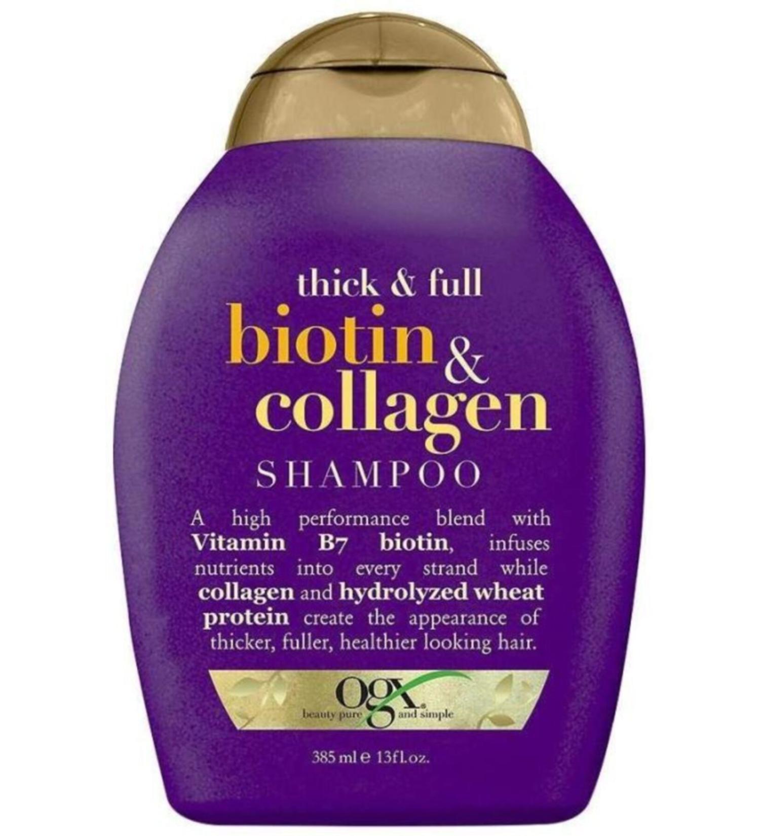 OGX Organix Biotin And Collagen Plumping Biotin & Collagen Shampoo 385 Ml