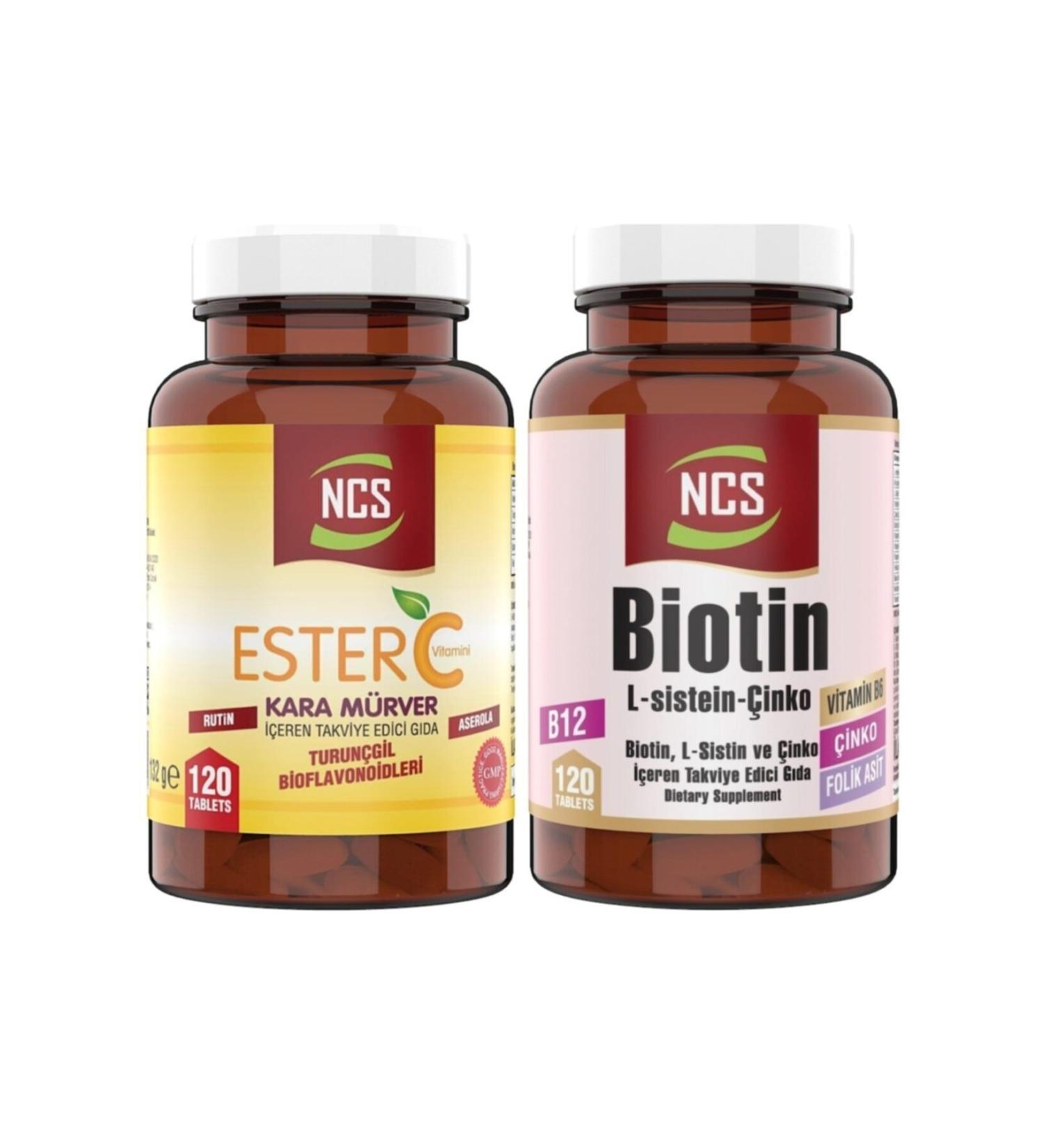 Ncs Ester Vitamin C 120 Tablets Biotin 120 Tablets