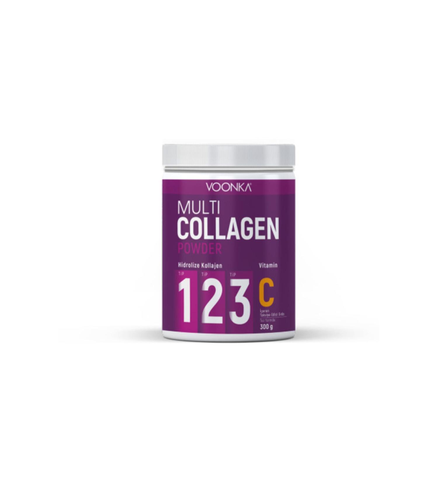 Voonka Multi Collagen Powder and Vitamin C 300 gr - Buy Online on GoSupps.com