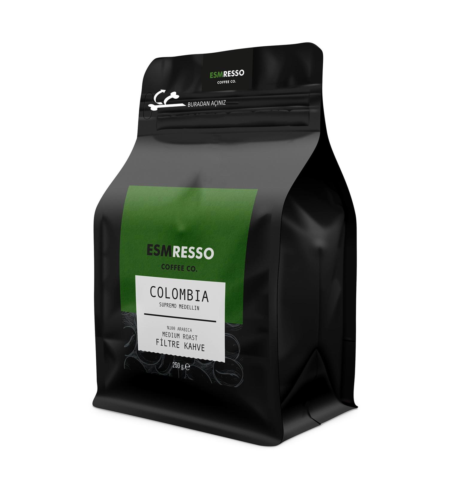 Espresso Colombia Filter Coffee Ground Filter Coffee 250 gr