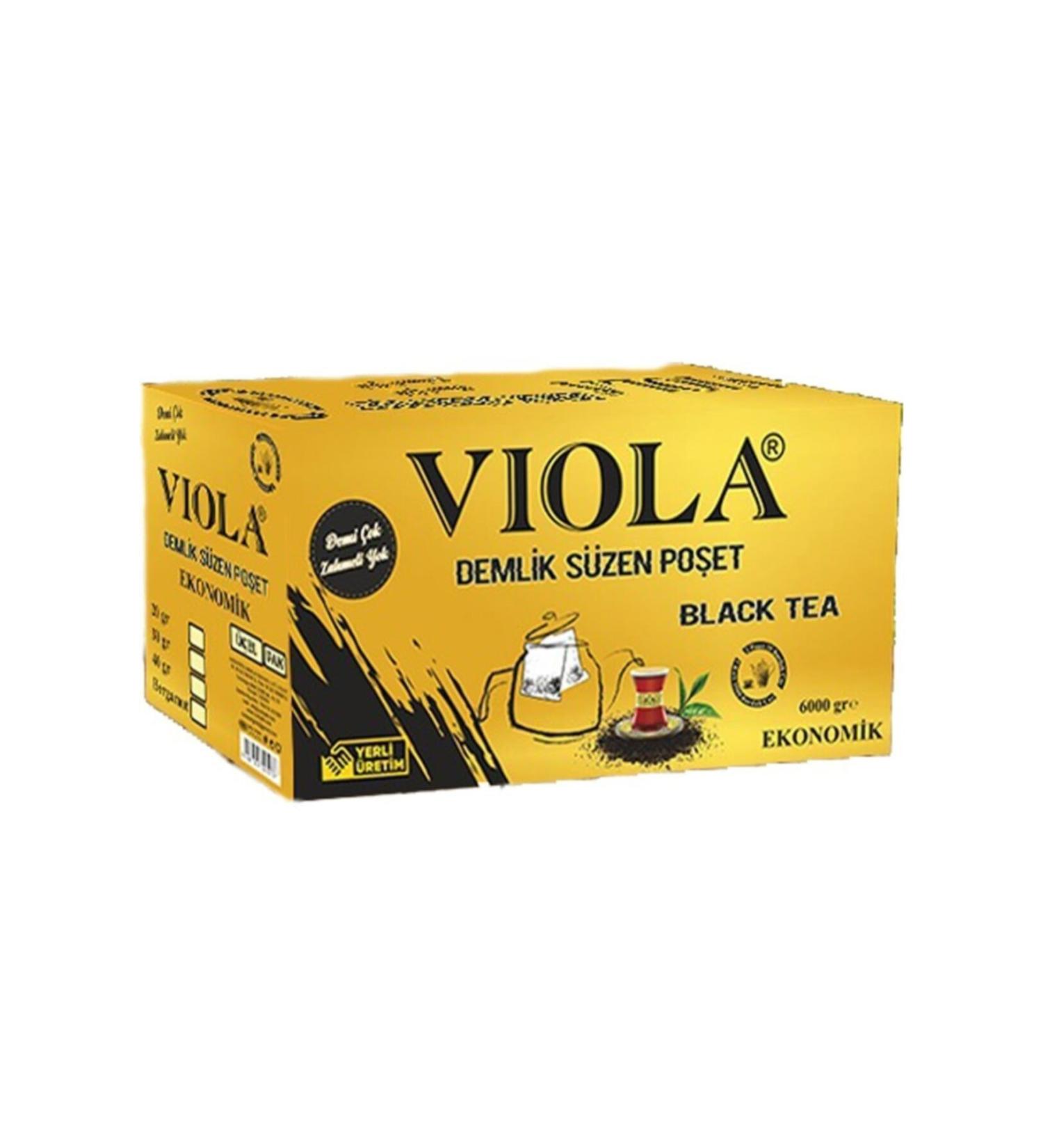 Viola Tea 6kg - 30gr X 200 Pieces Strained Brewed Tea Bag Teapot - Buy Online on GoSupps.com