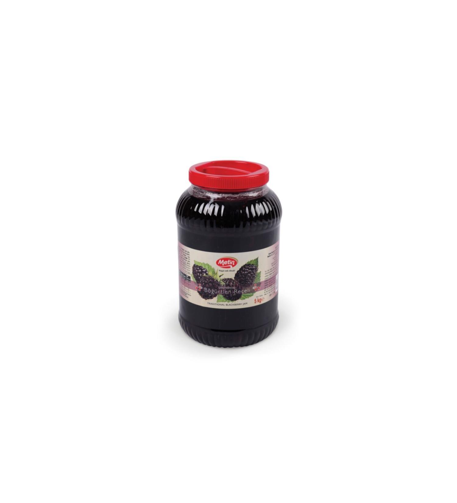 METIN 5000 gr Traditional Pet Blackberry Jam