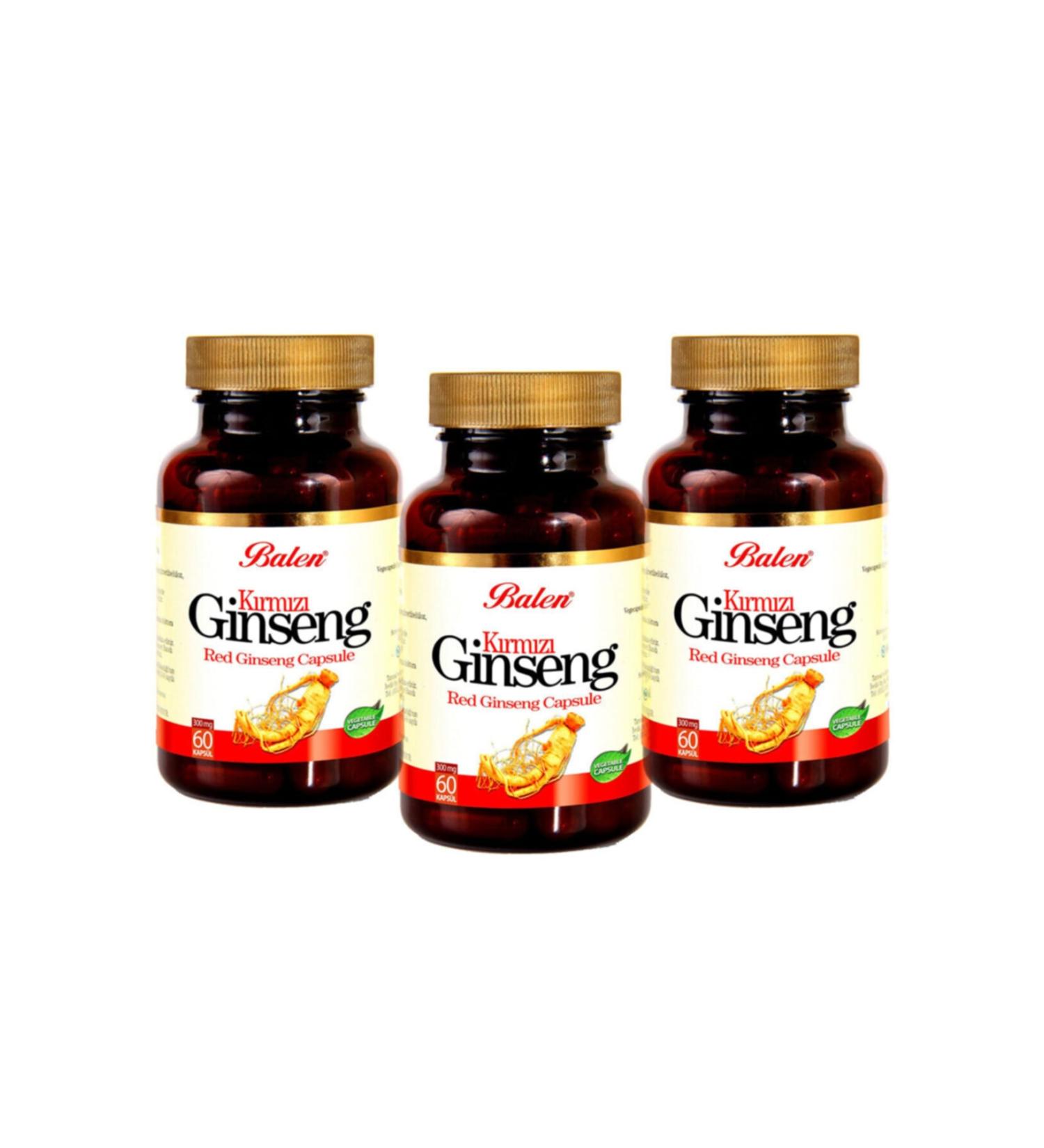 Balen Red Ginseng 60 Capsules 375 Mg X 3 Pieces