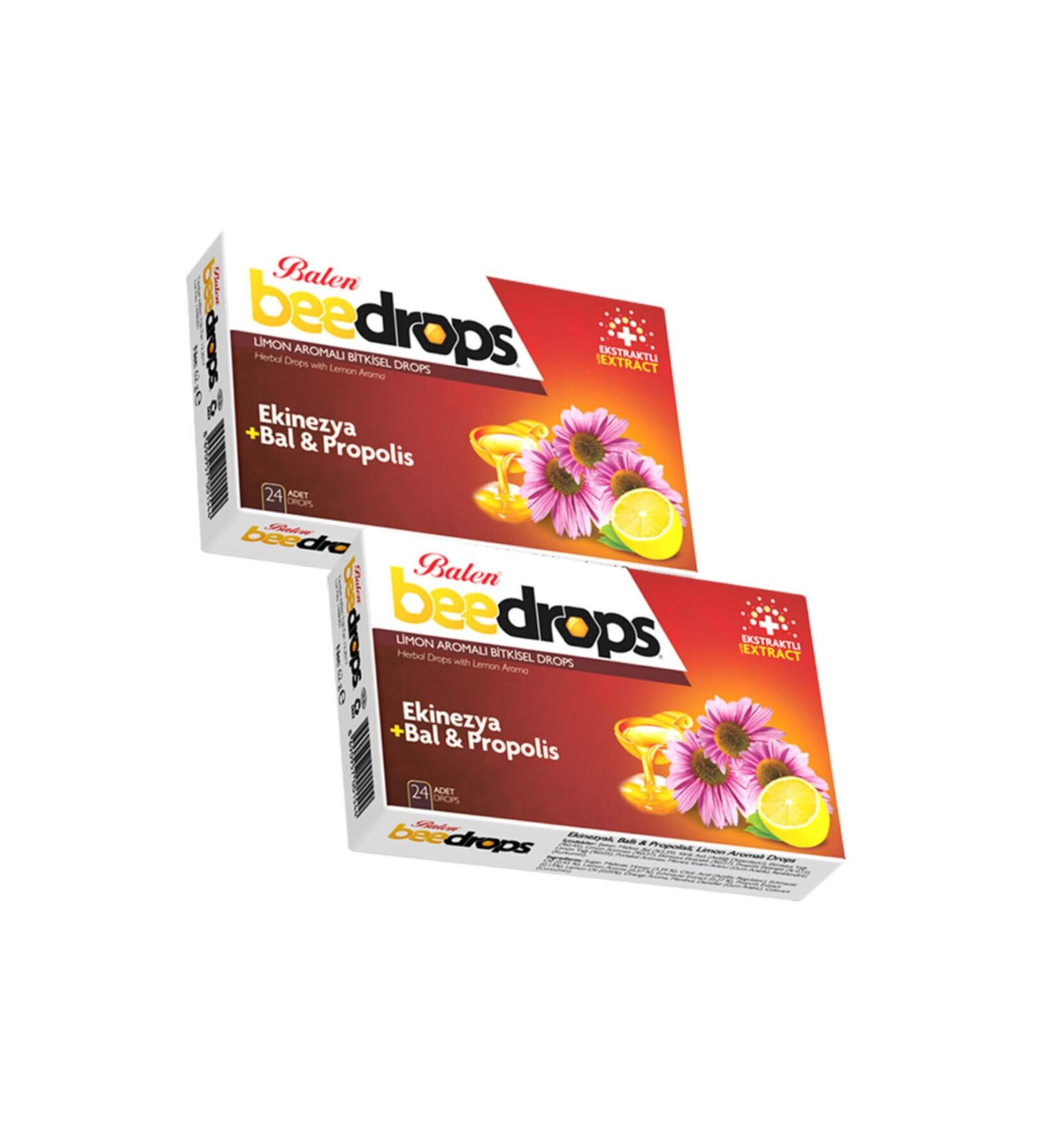 Balen Beedrops Echinacea+honey-propolis Lemon Flavored 24 Drops X 2 Boxes