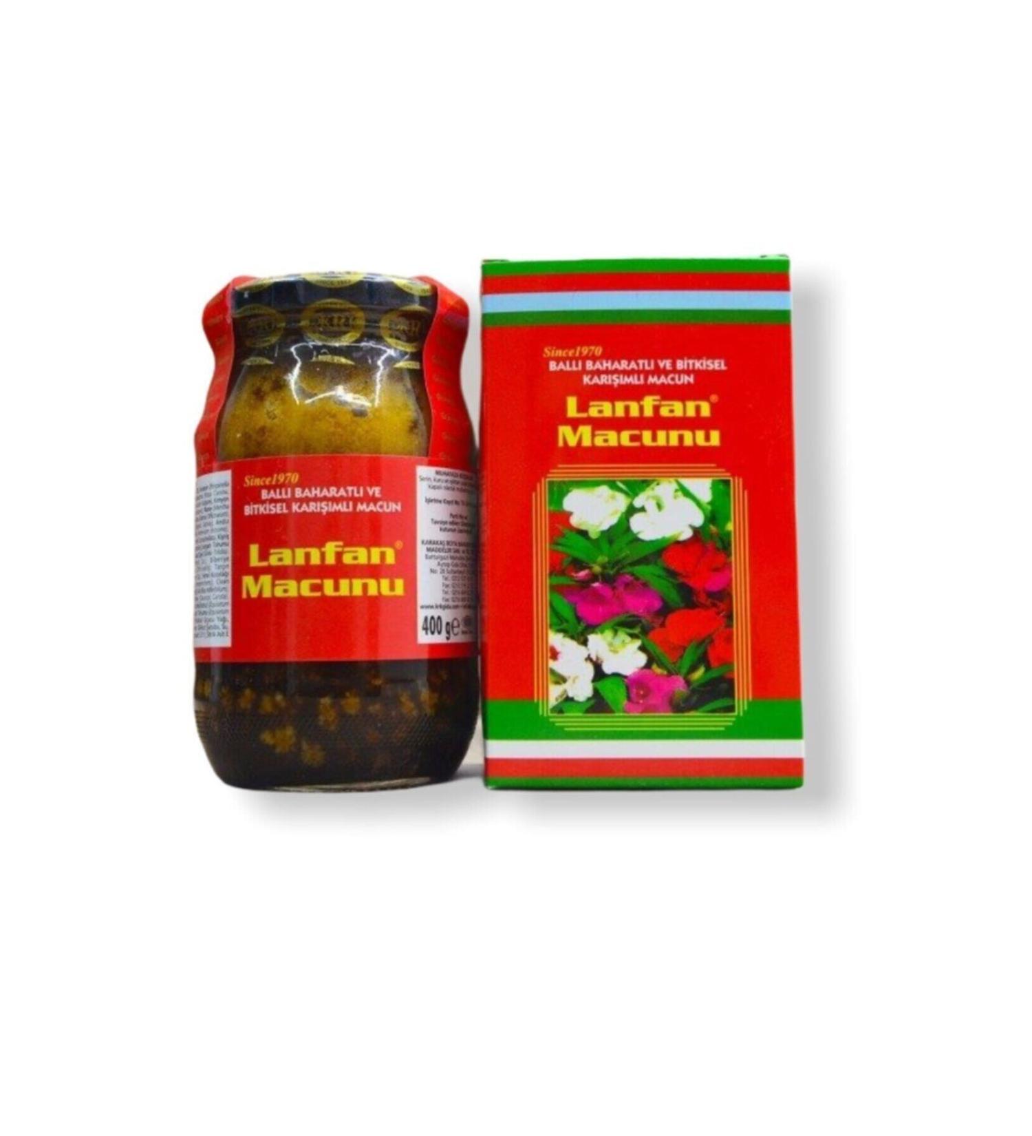 ANTEP EGYPTIAN BAZAAR Honey Spicy and Herbal Mixed Lanfan Paste 400 Gr