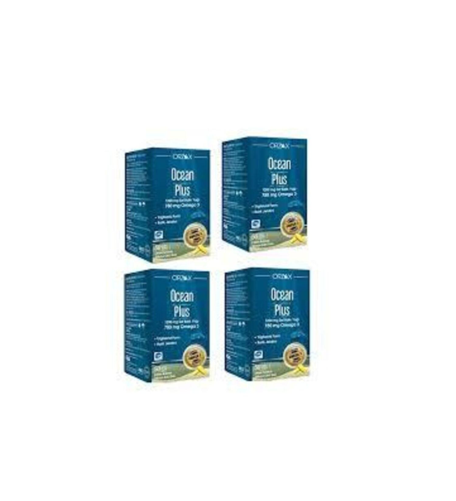 Orzax Ocean Plus Omega 3 1200mg 50 Capsules 4 PCS - Buy Online on GoSupps.com