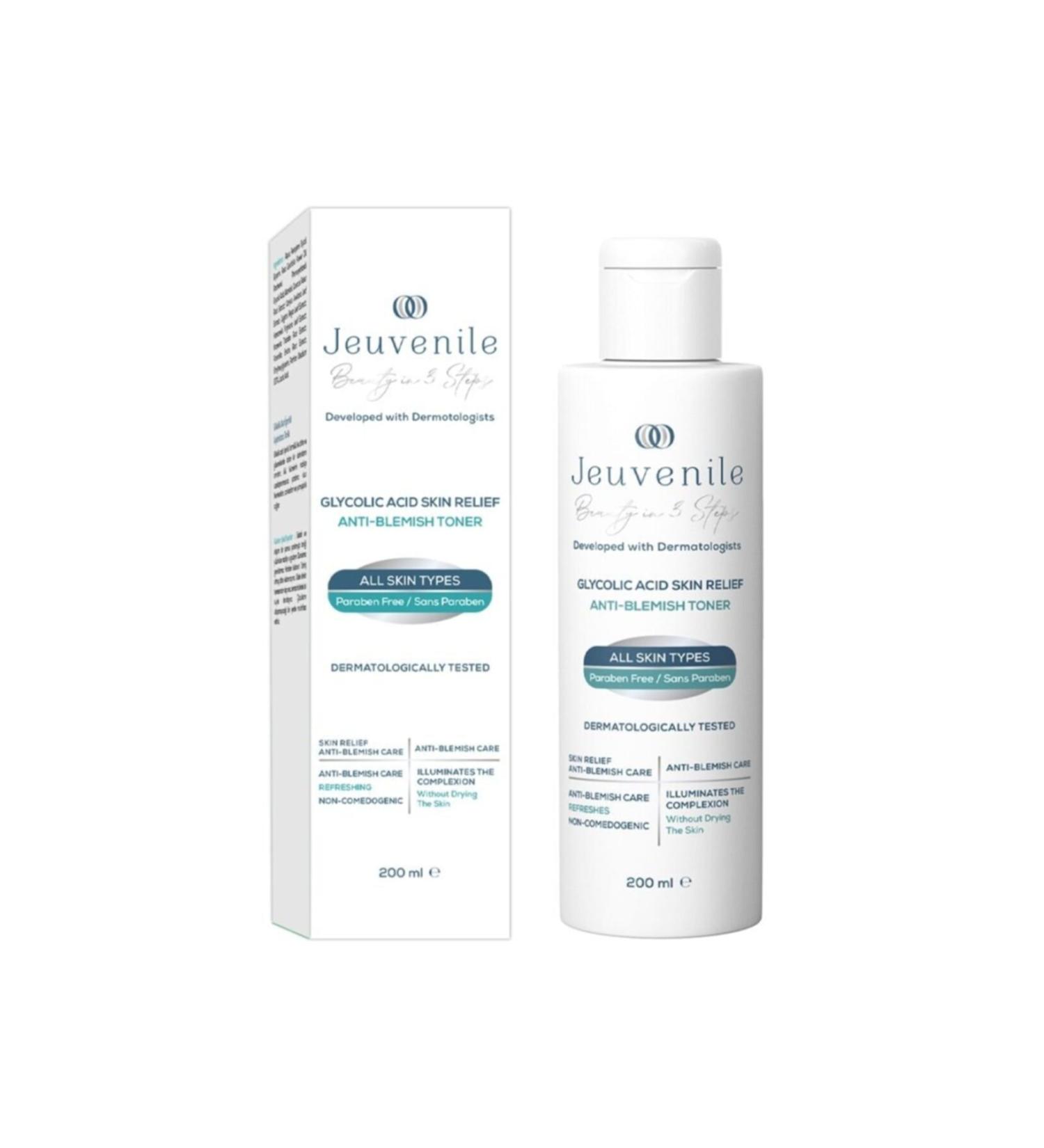 Jeuvenile Anti-Spot & Brightening Tonic with Glycolic Acid for Spotless Skin 200 ml Anti