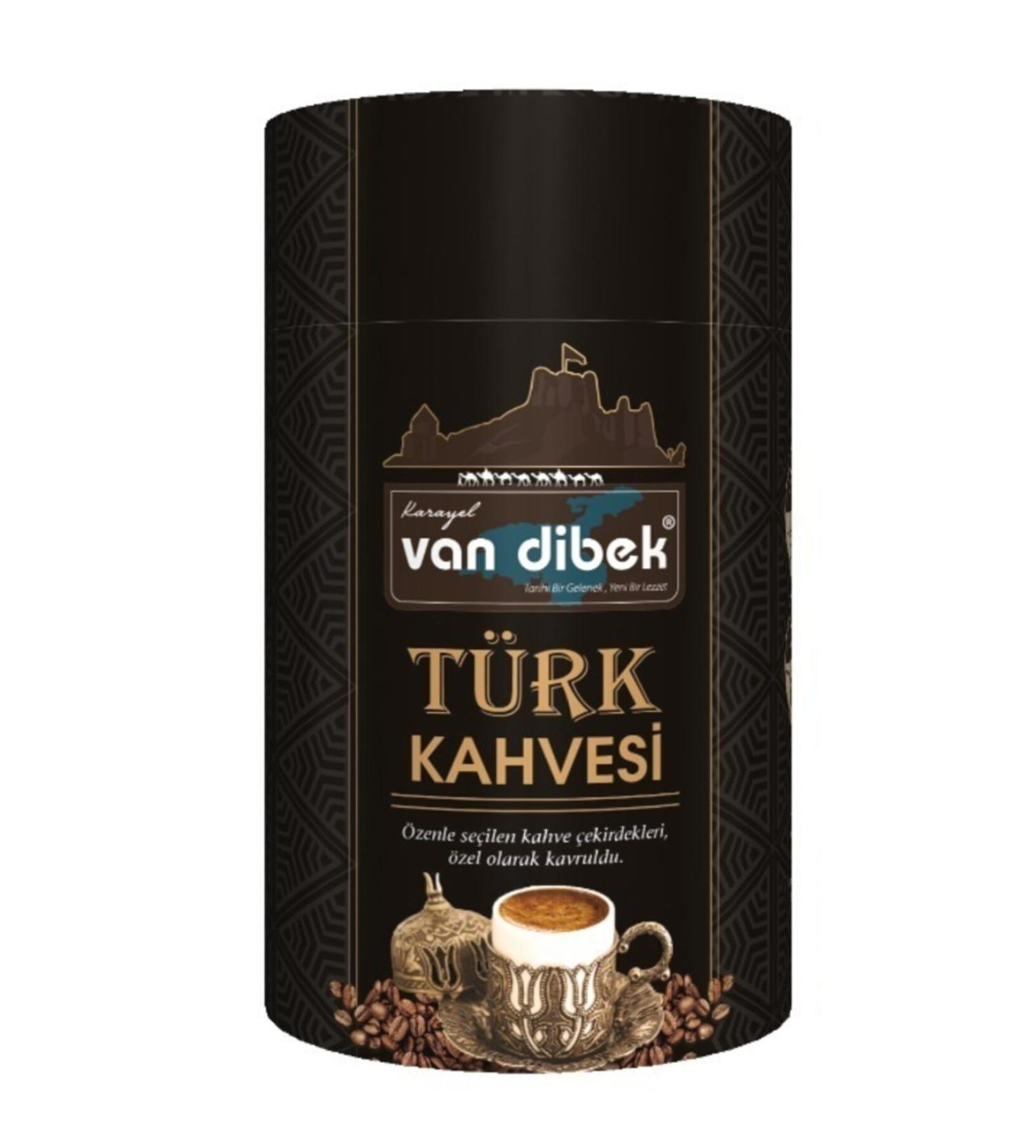VAN DIBEK COFFEE Van Dibek Turkish Coffee 250 Gr Cylinder Box