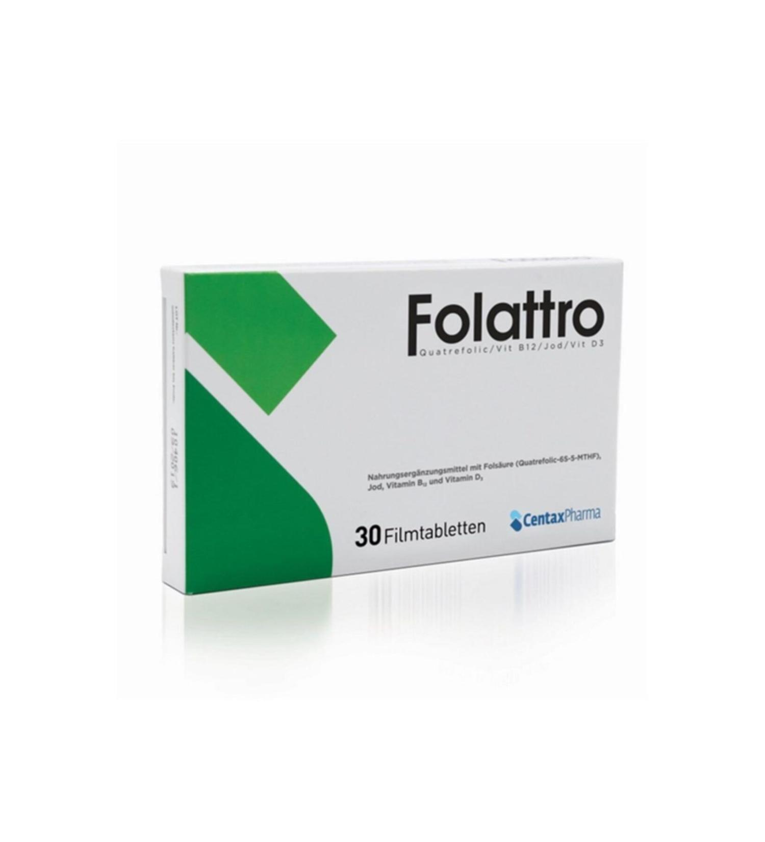 Centax Pharma Folattro Folic Acid 30 Tablets