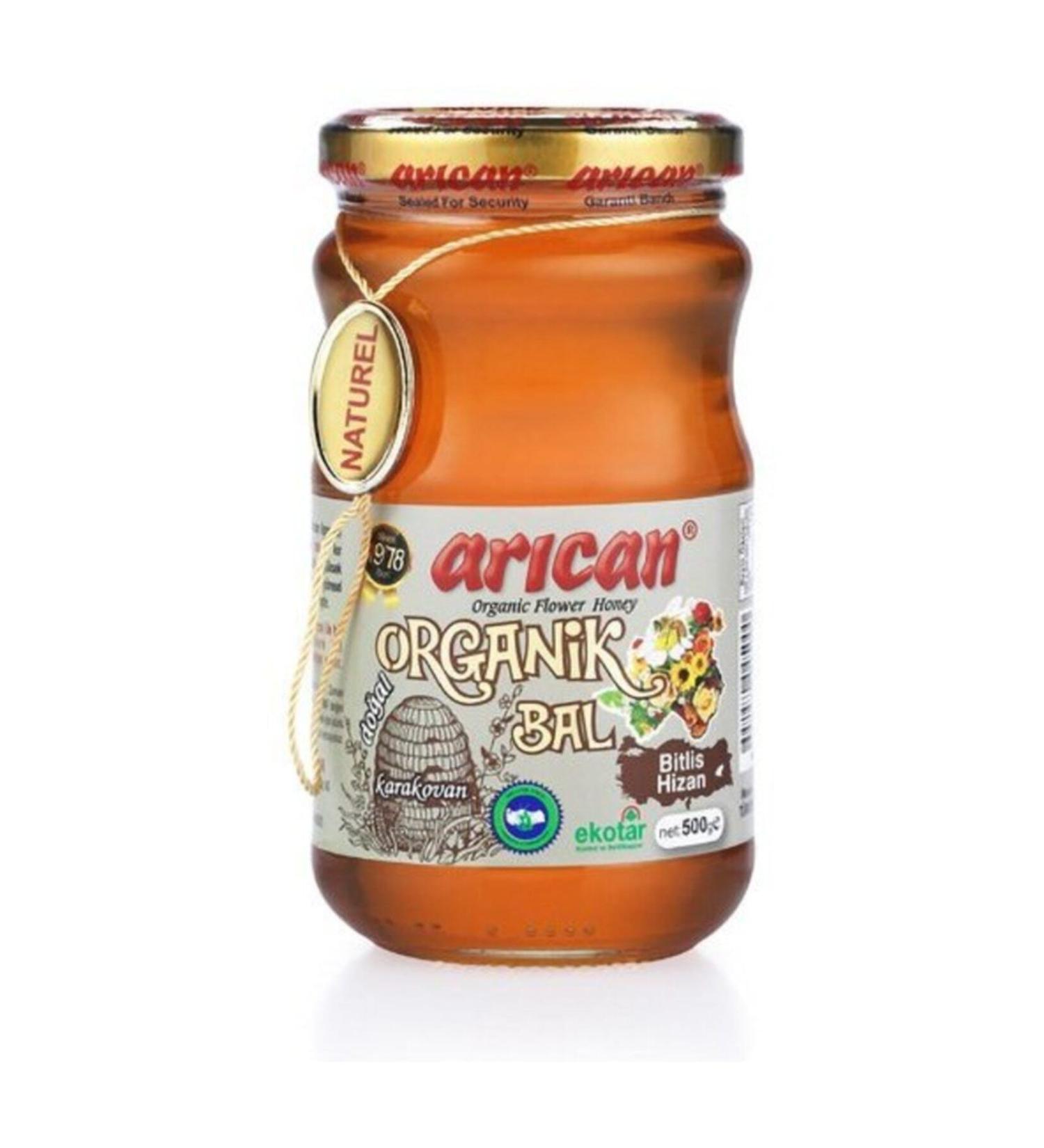 Ar can Organic Bitlis Hizan Karakovan Pure Honey 500 Gr