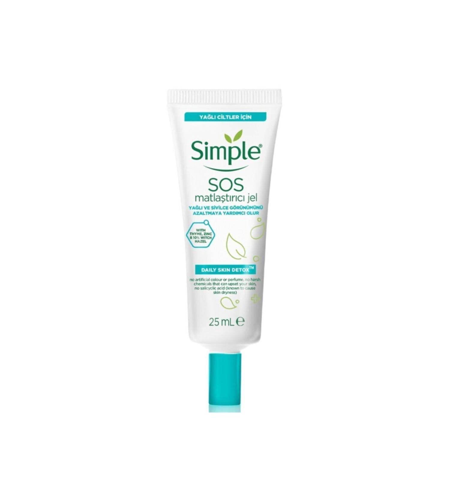 Simple Daily Skin Detox Sauce Mattifying Gel 25 Ml - Buy Online on GoSupps.com
