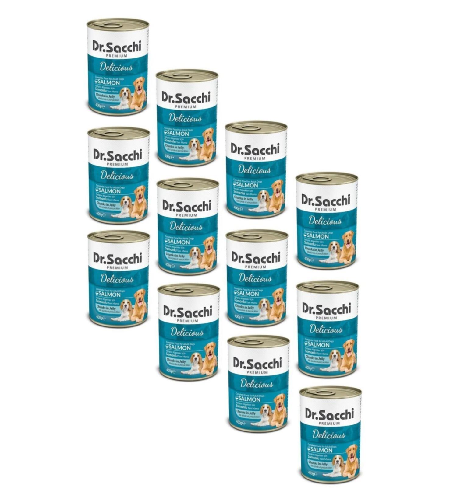 Dr. Sacchi Dr.sacchi Canned Salmon Dog Food 400 Gr (12 Pieces)