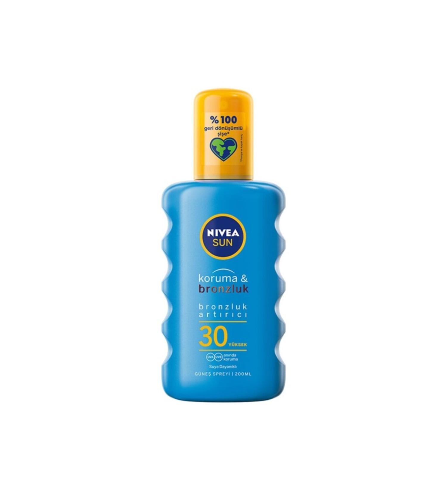 NIVEA N VEA Sun Sun Protection & Bronze Sun Spray 30gkf 200 MllN VEA Sun -KEYONLINE-