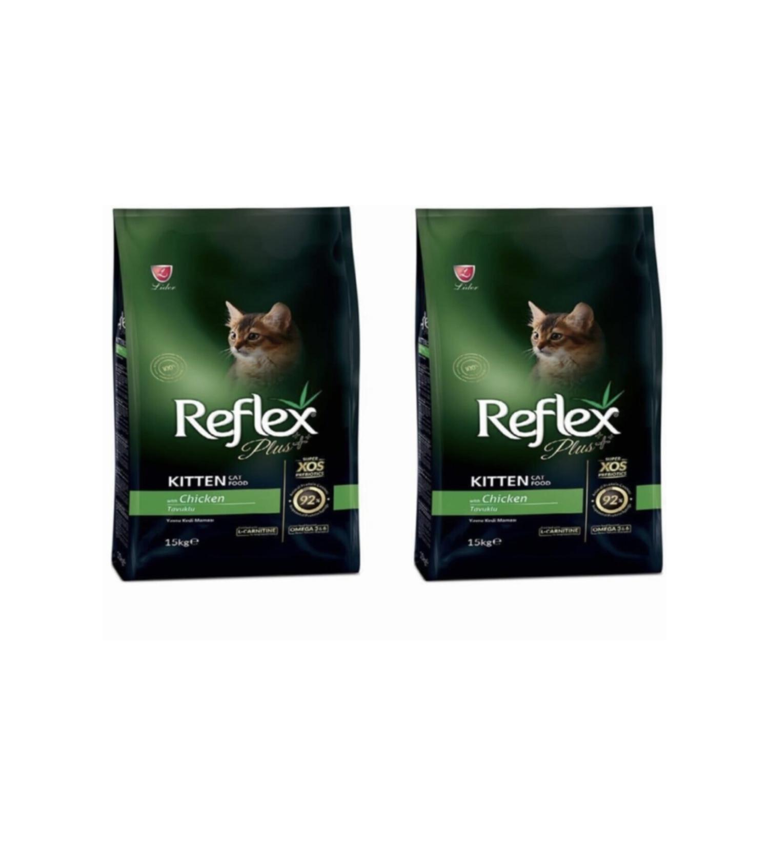 Reflex Plus Chicken Kitten Cat Food 1.5kg Set of 2