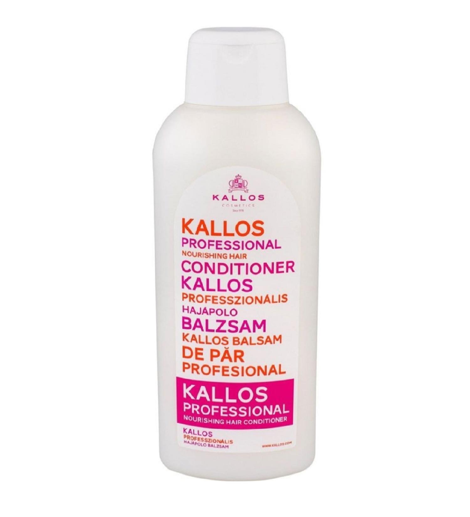 Kallos Cosmetics Professional Balsam Nourishing Conditioner for Damaged and Dry Hair 1000ml