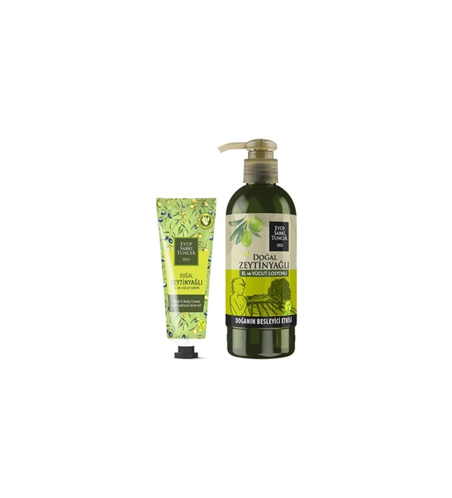 Ey p Sabri Tuncer Natural Olive Oil Hand and Body Cream 50 Ml and Lotion 250 Ml