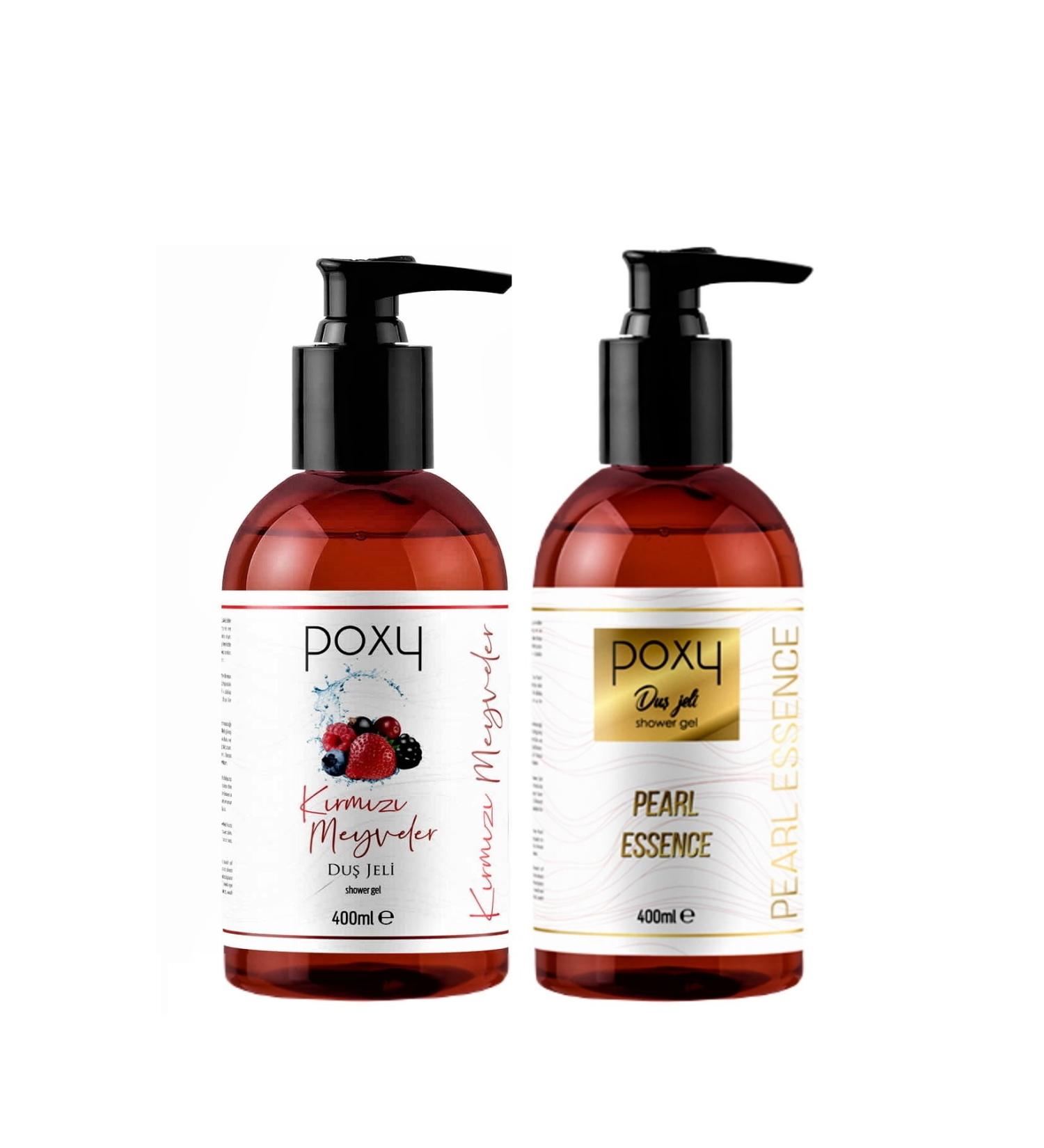 Poxy Red Fruits Shower Gel 400 ml & Pearl Essence Shower Gel 400 ml