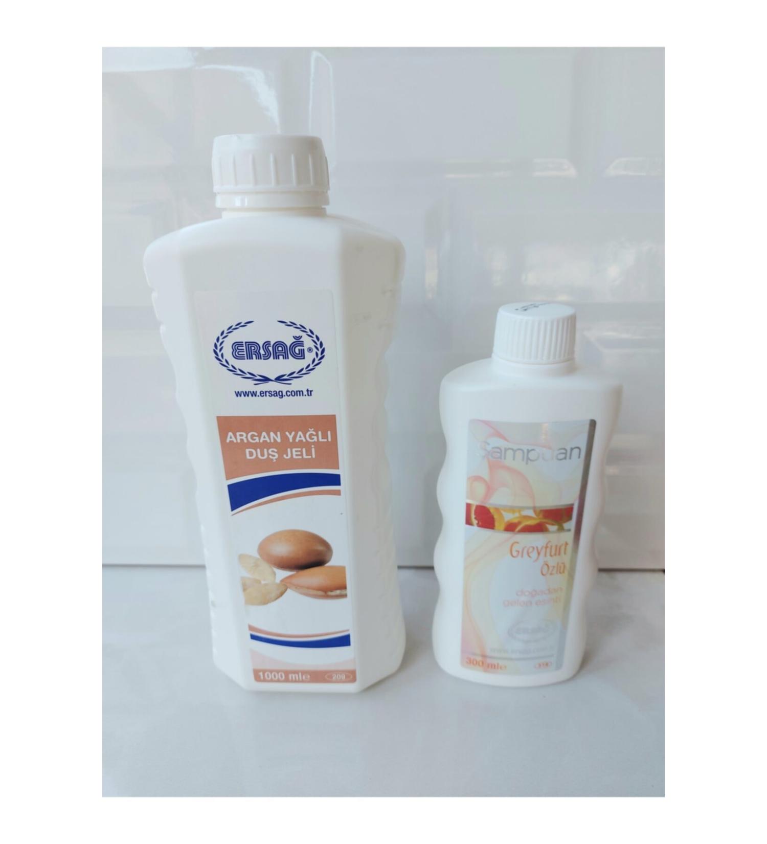 Ersa Argan Oil Shower Gel 1000 Ml + 300 Ml Shampoo Gift