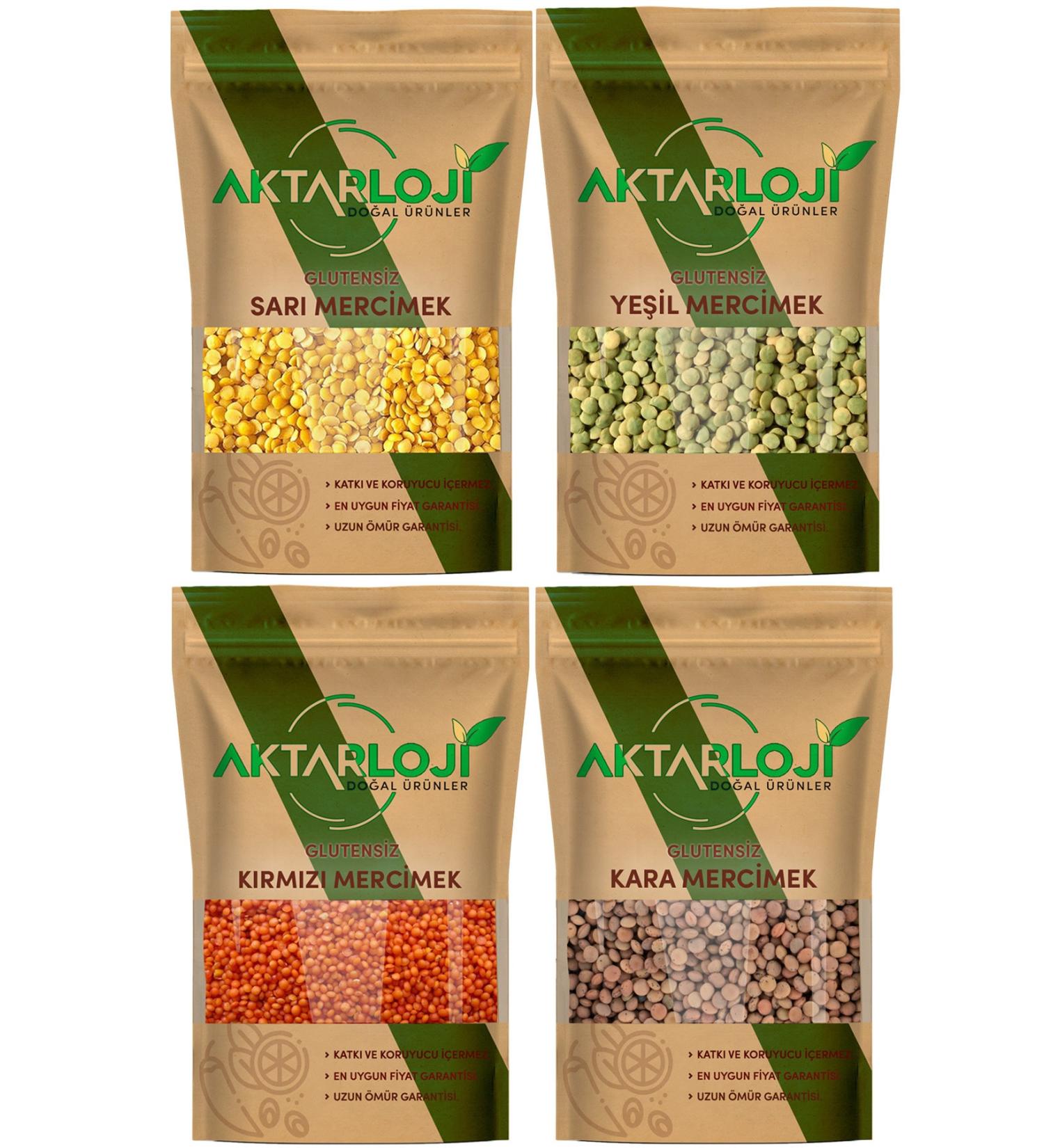 Gluten Free Grain 4 Grain 1 Kg Yellow 1 Kg Green 1 Kg Red 1 Kg Black Lentils Total 4 Kg