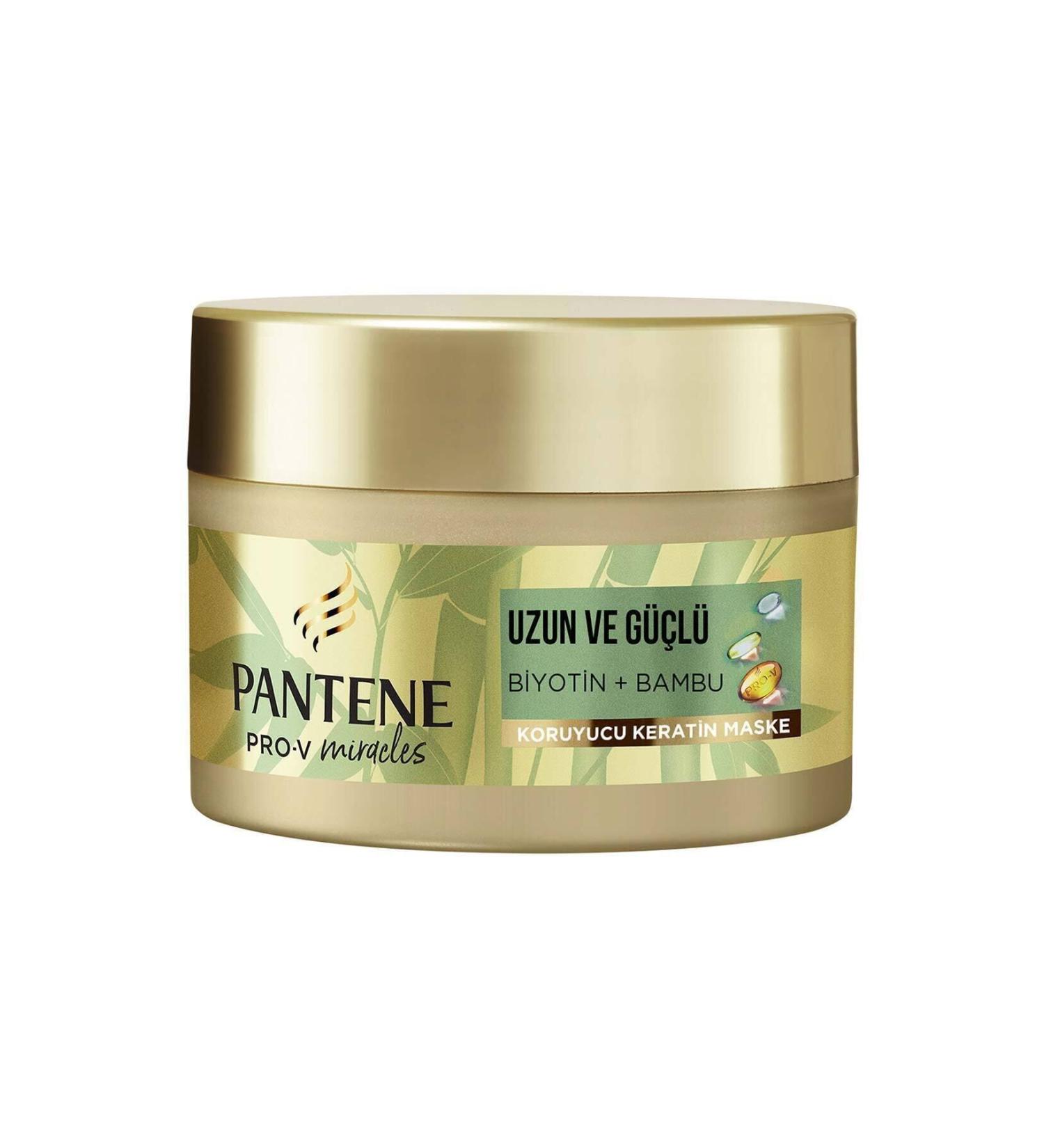Pantene Brand: Hair Mask Miracles Bamboo And Biotin 160 Ml Category: Hair Mask - Buy Online on GoSupps.com