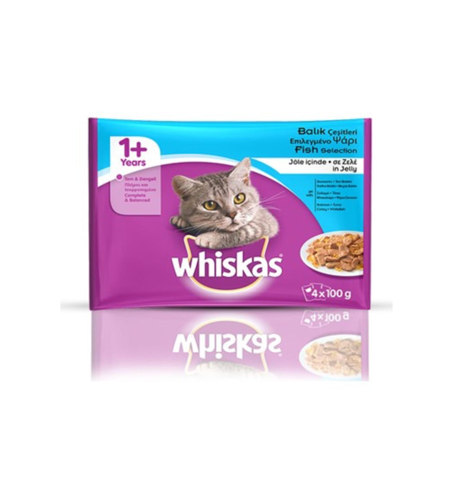 Whiskas Fish Options Pouch Mixed 4 X 100 Gr