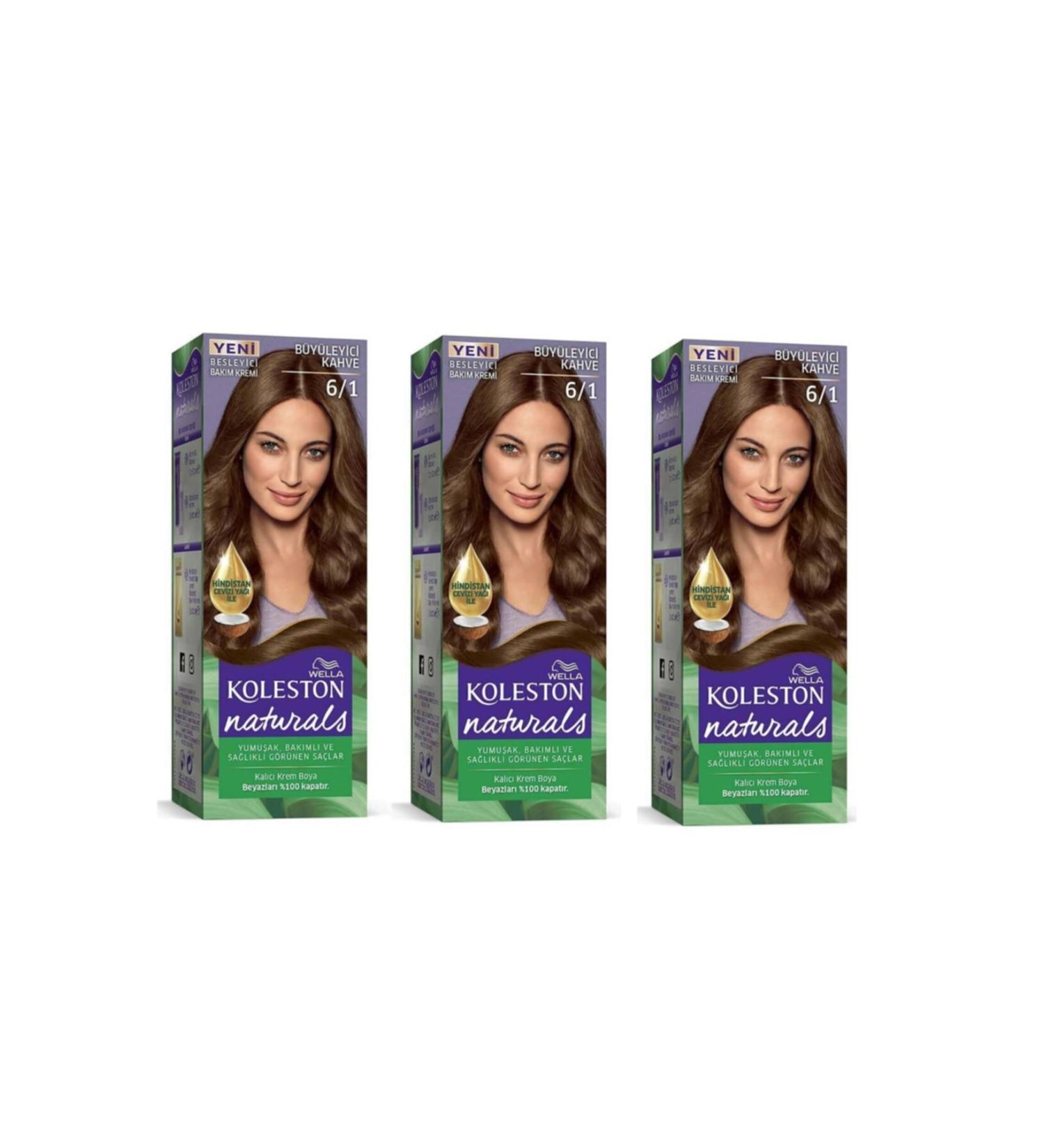 Wella Naturals 6/1 Fascinating Coffee 3 Pack