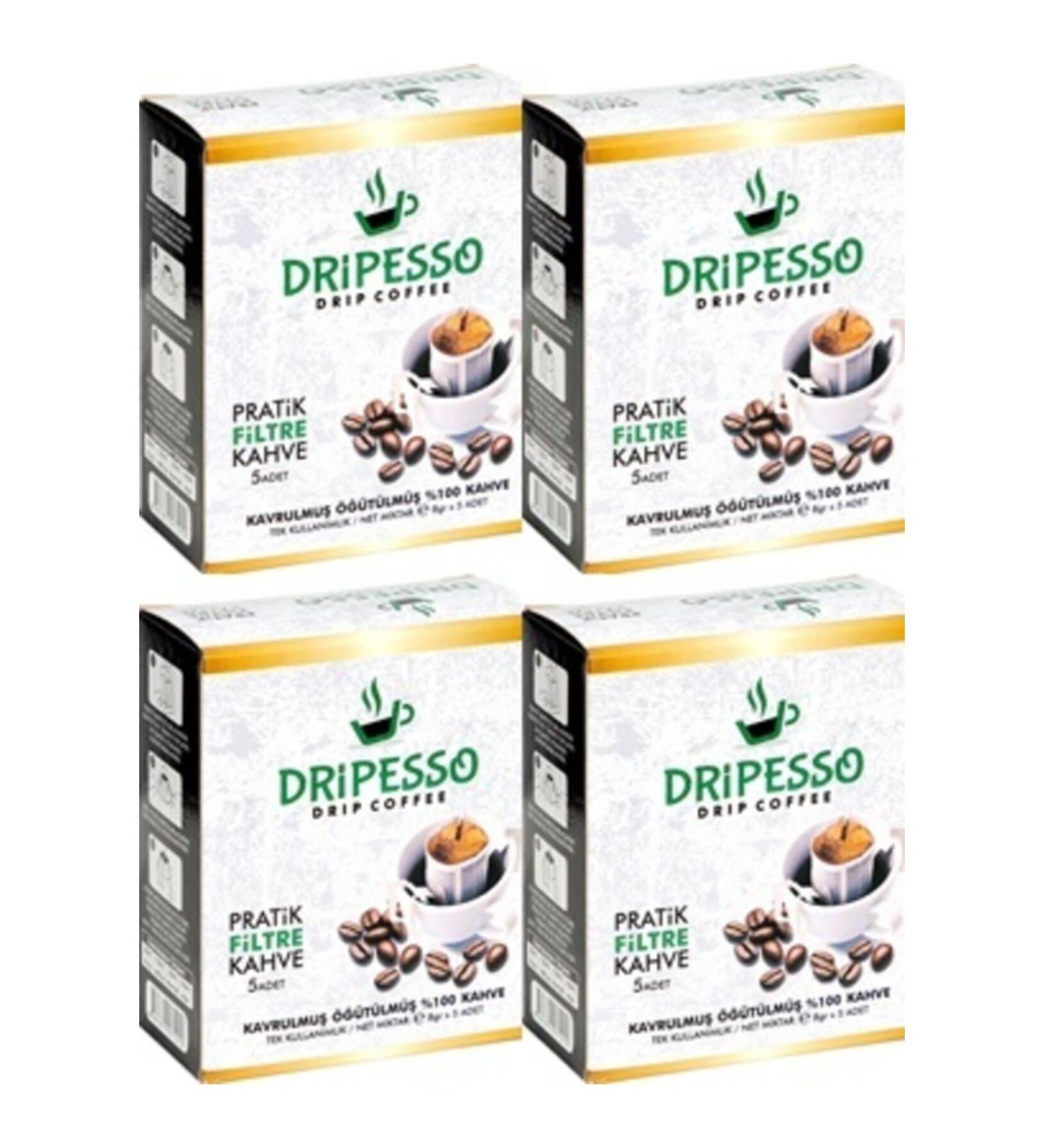 Dripesso Coffee Dripesso Practical Filter Coffee 8gr 5 pcs 4 pieces
