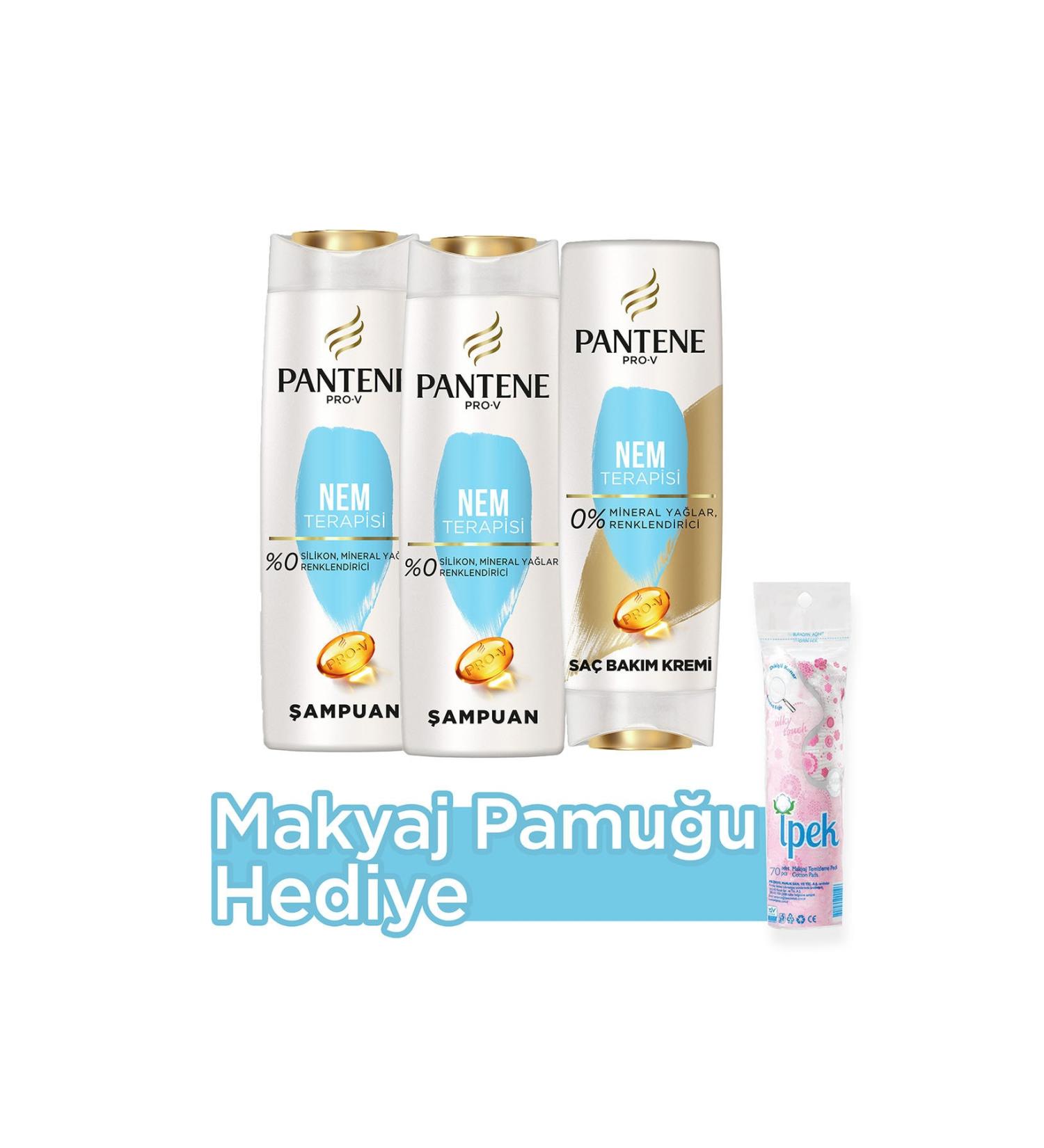 Pantene Moisture Therapy Shampoo 400 ml X 2 Hair Care Cream 360 ml Make-up Cotton - Buy Online on GoSupps.com