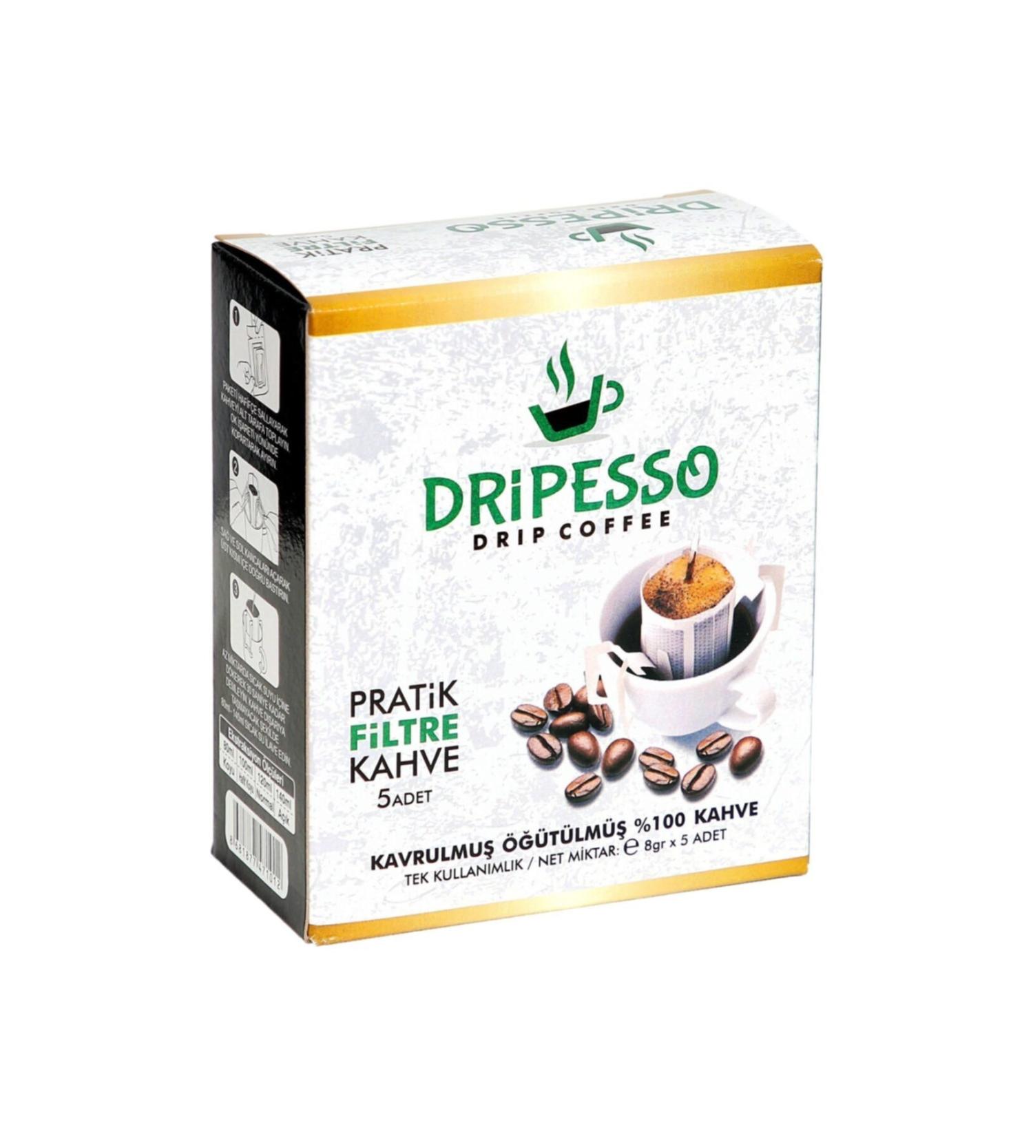 Dripesso Coffee Dripesso Practical Filter Coffee 8gr 5pcs