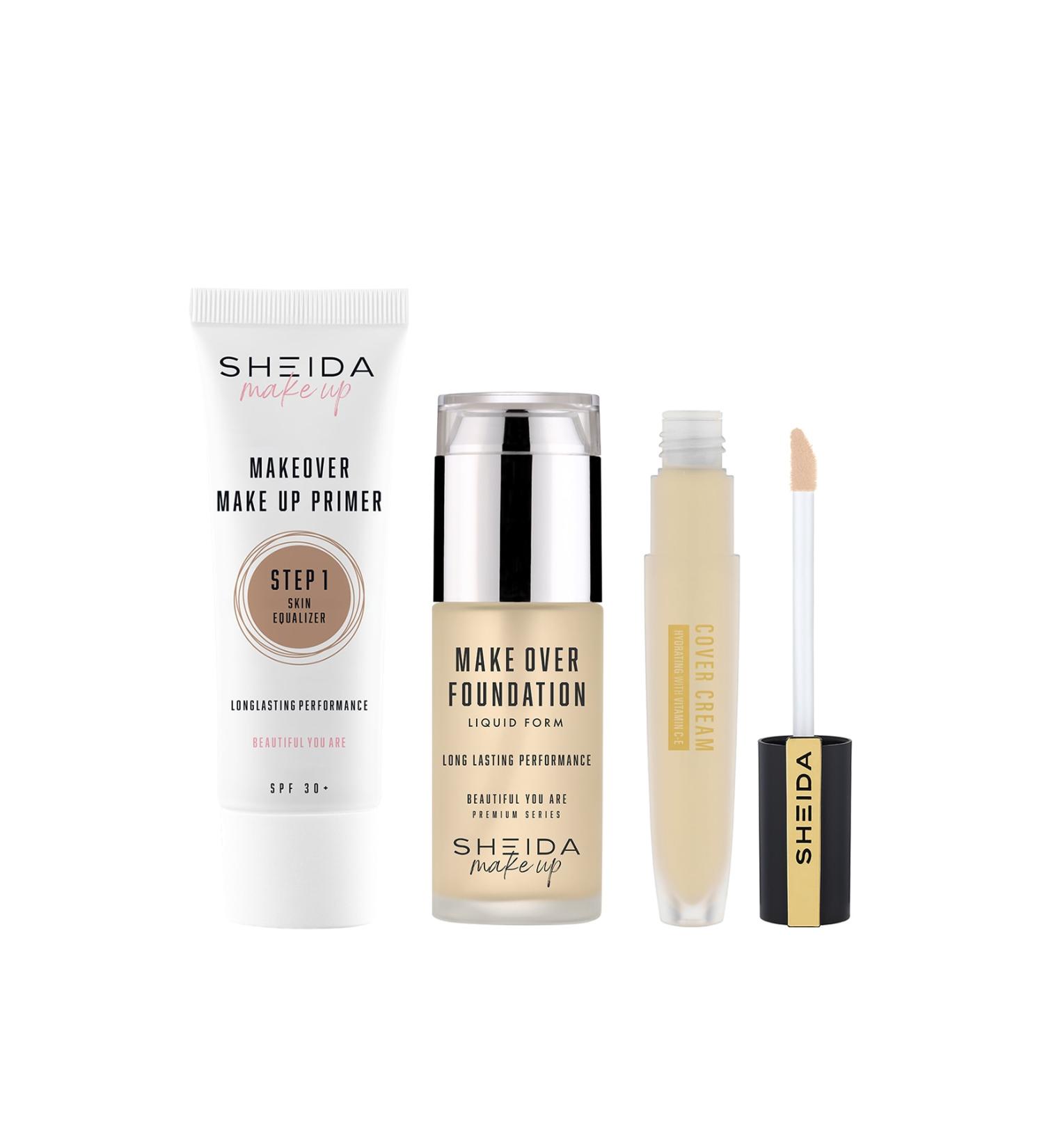 Sheida Lkd Fnd 40 + Cover Crm 54 + Makeup Base