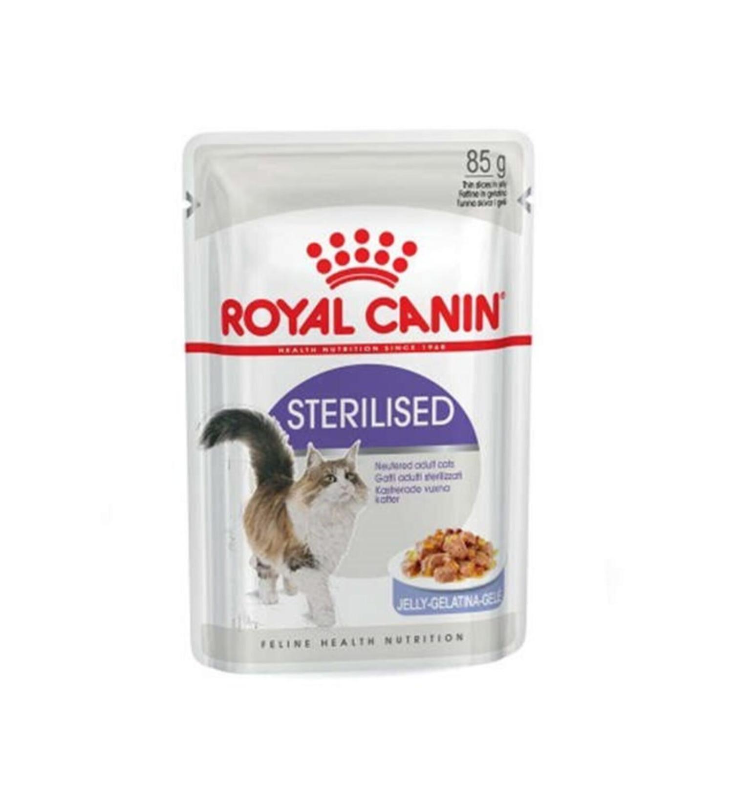 Royal Canin Sterilized Jelly Pouch Neutered Cat Wet Food 6pcs X 85g