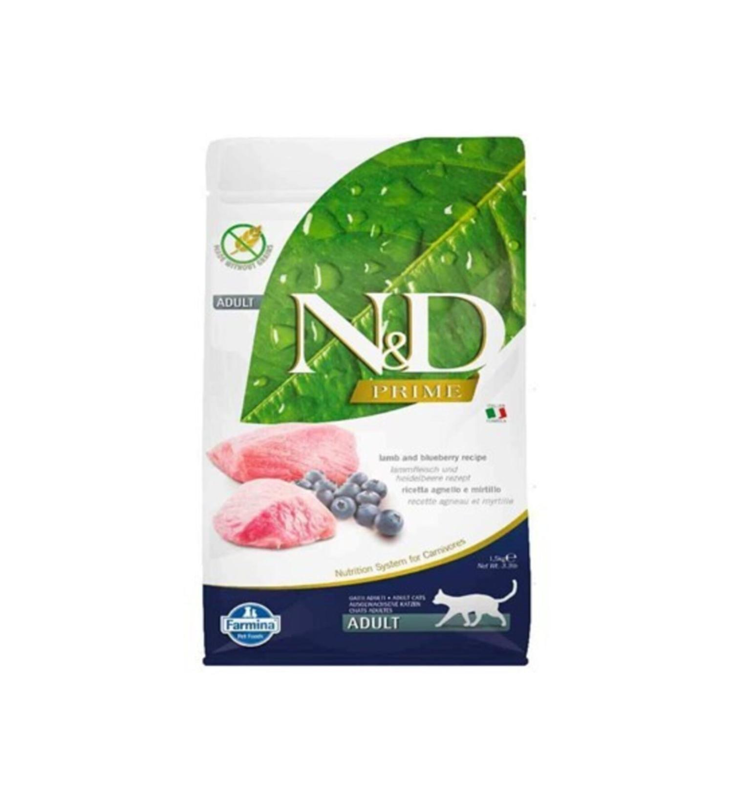 N & D Nd Grain Free Lamb Blueberry Cat Food 1.5 Kg