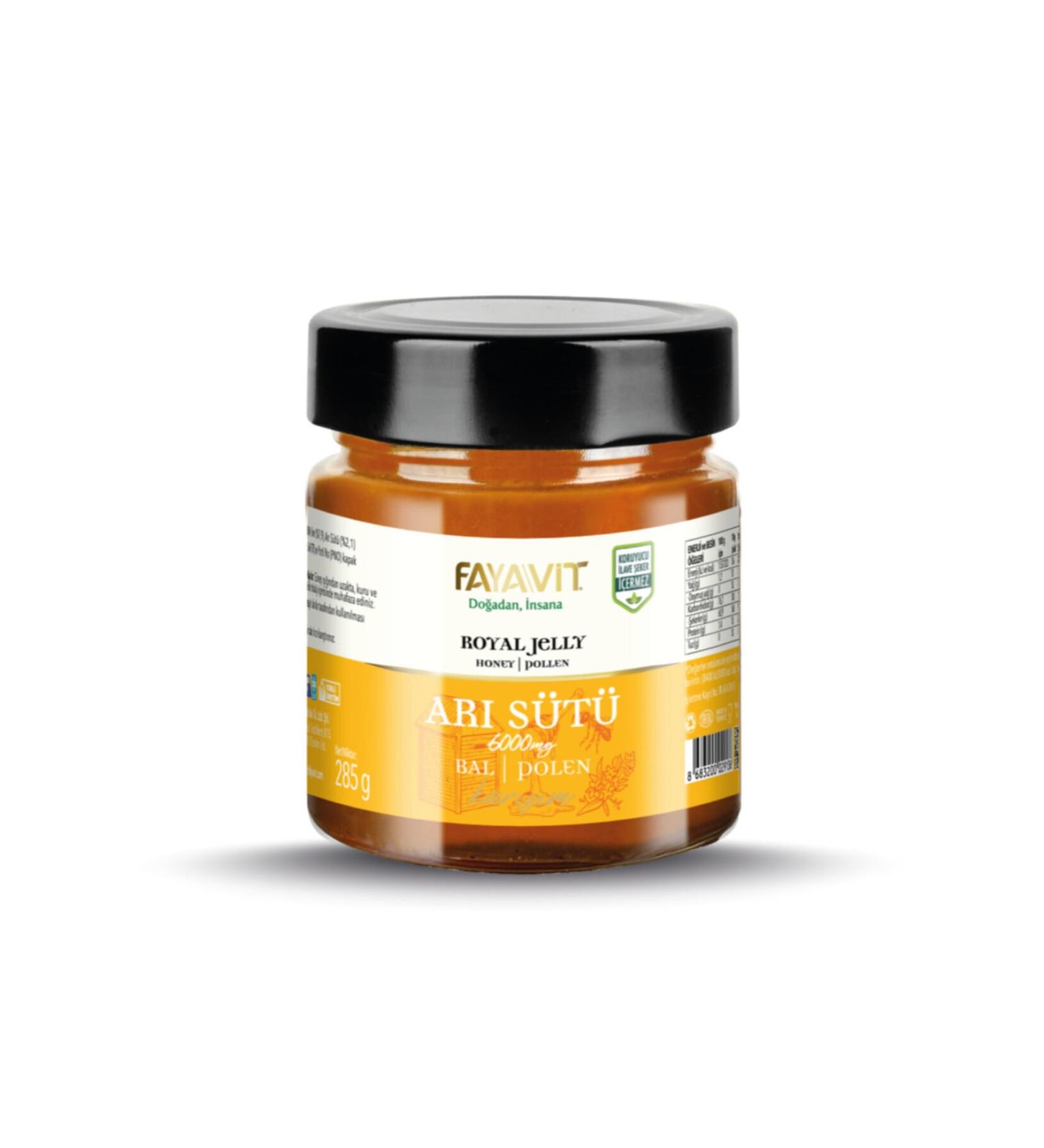 Fayavit Royal Jelly / Honey / Pollen Mix 6000 Mg - 285 Gr