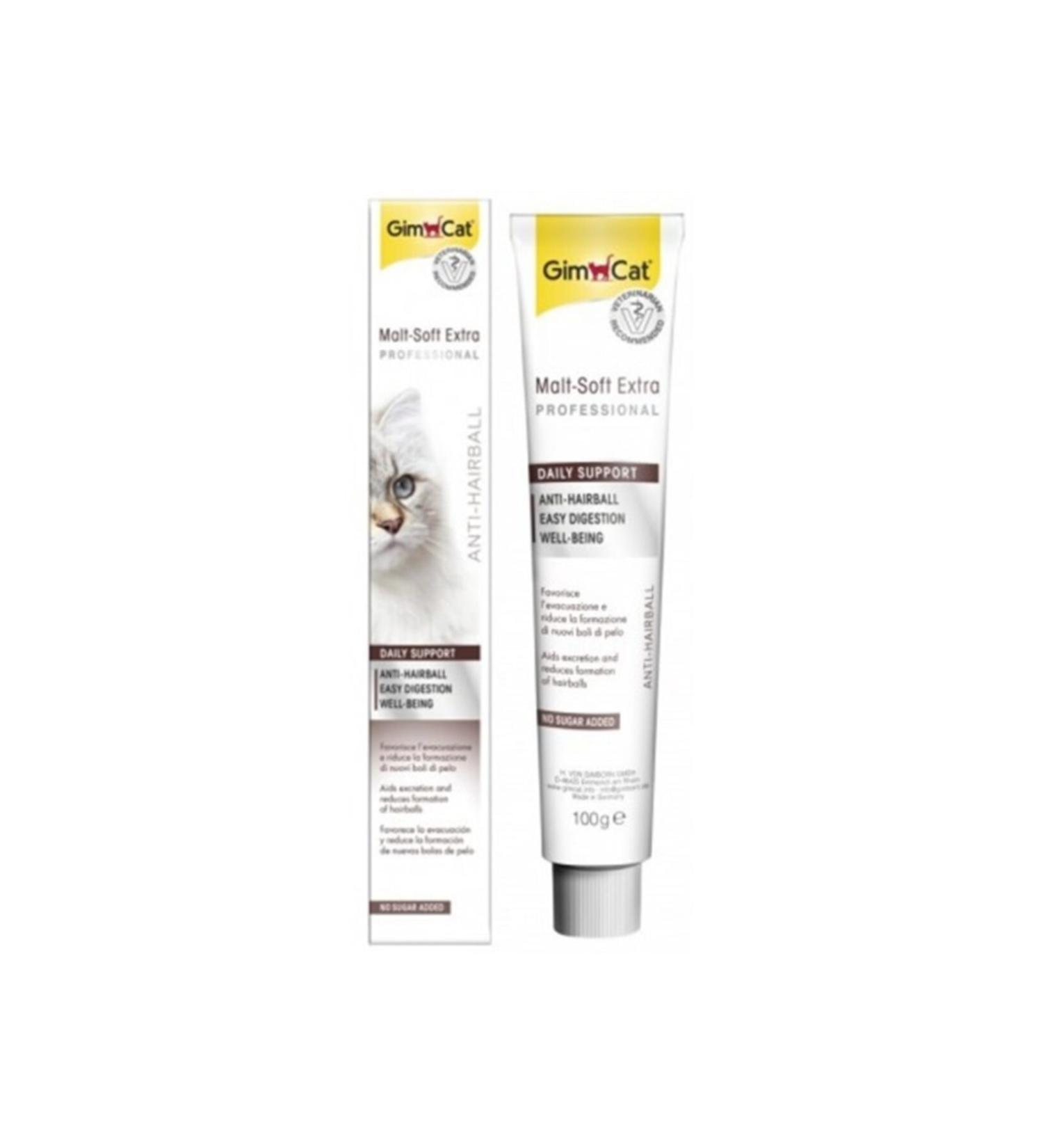 Gimcat Malt Soft Extra Hairball Expelling Cat Paste 100 Gr