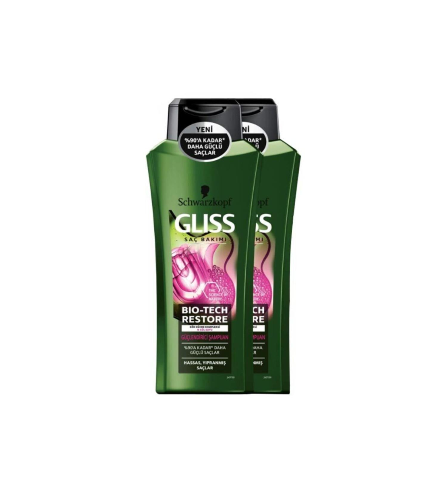 Gliss Bio-tech Strengthening Shampoo 360 ml Set of 2