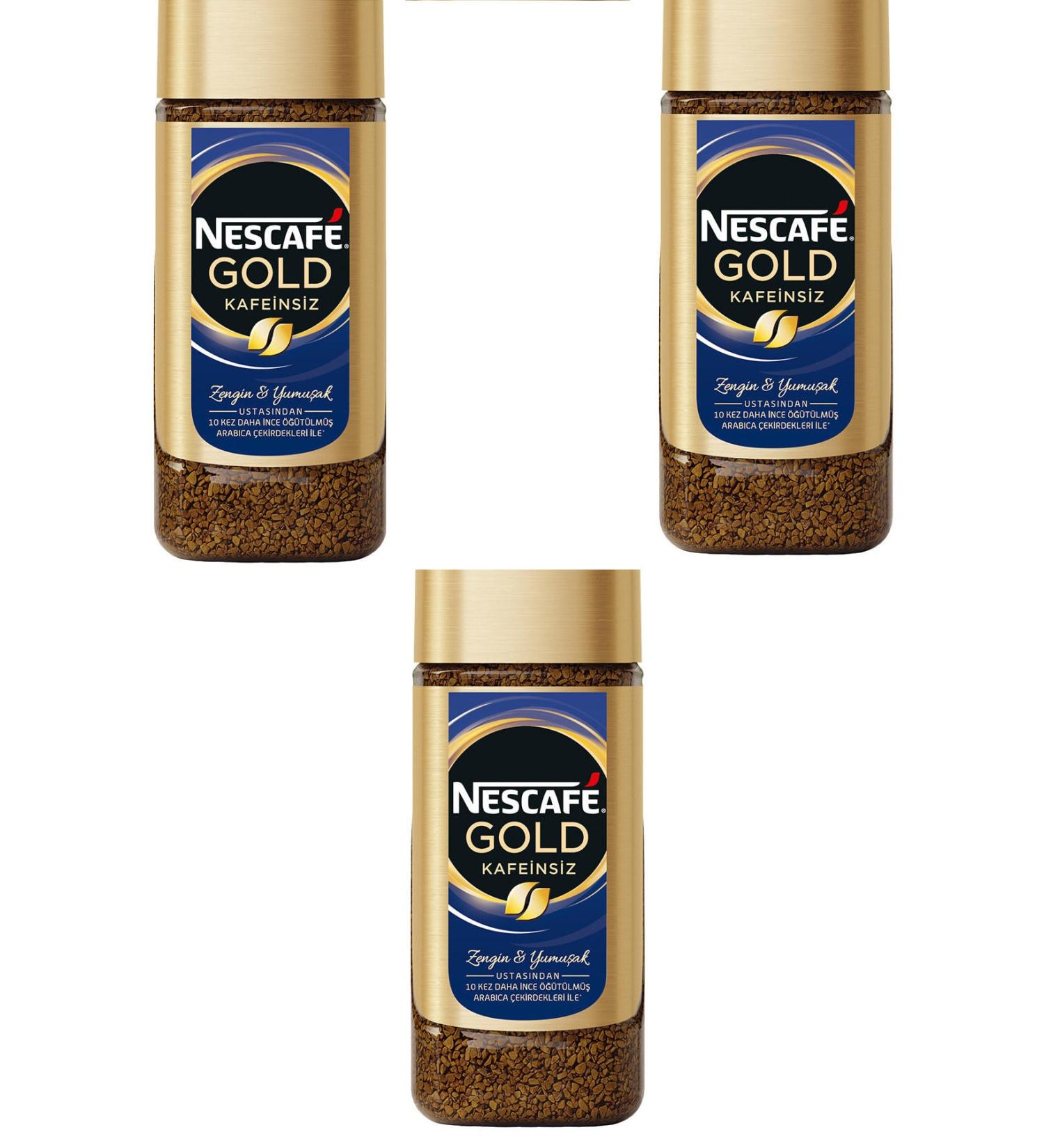 Nescafe Decaffeinated Gold Coffee 100gr x3 300gr