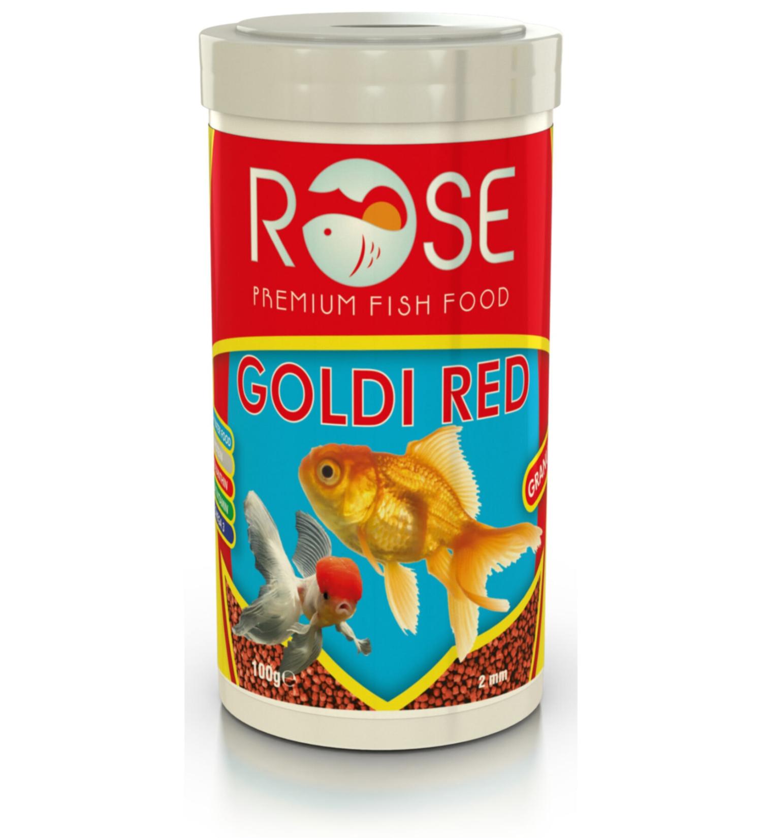 Rose Goldi Red Granulat 250 Ml Japanese Fish Food