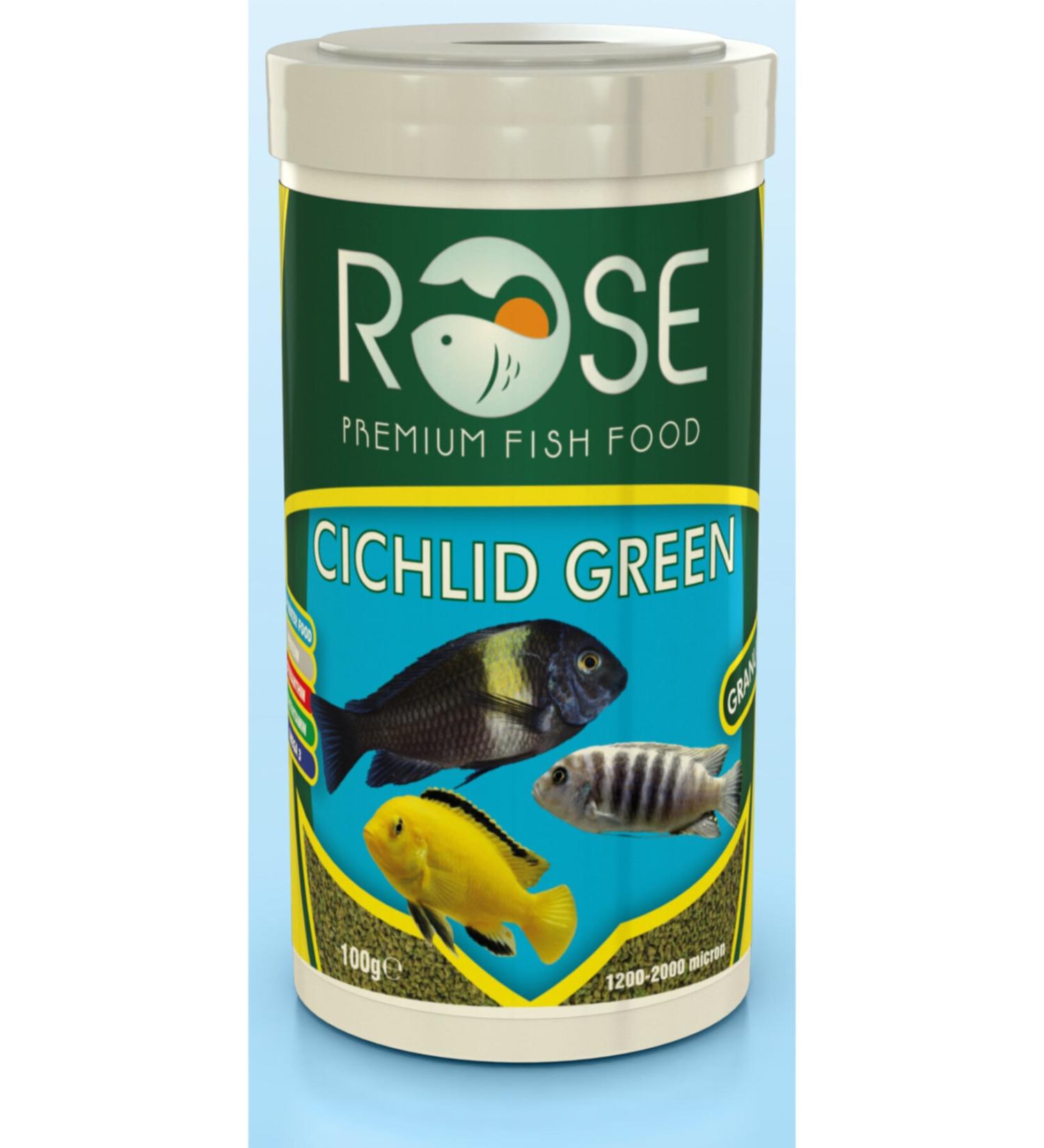 Rose Cichlid Green Granulat 250 Ml Tropheus Cichlid Fish Food